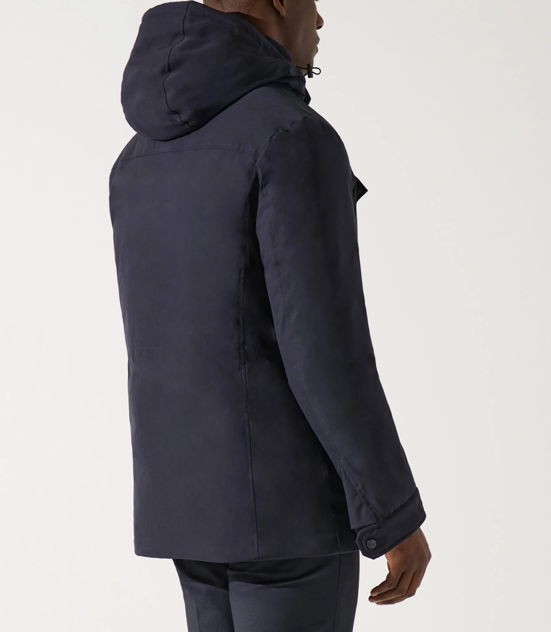 Parka longue 4 poches marine MIRAN - Image 5