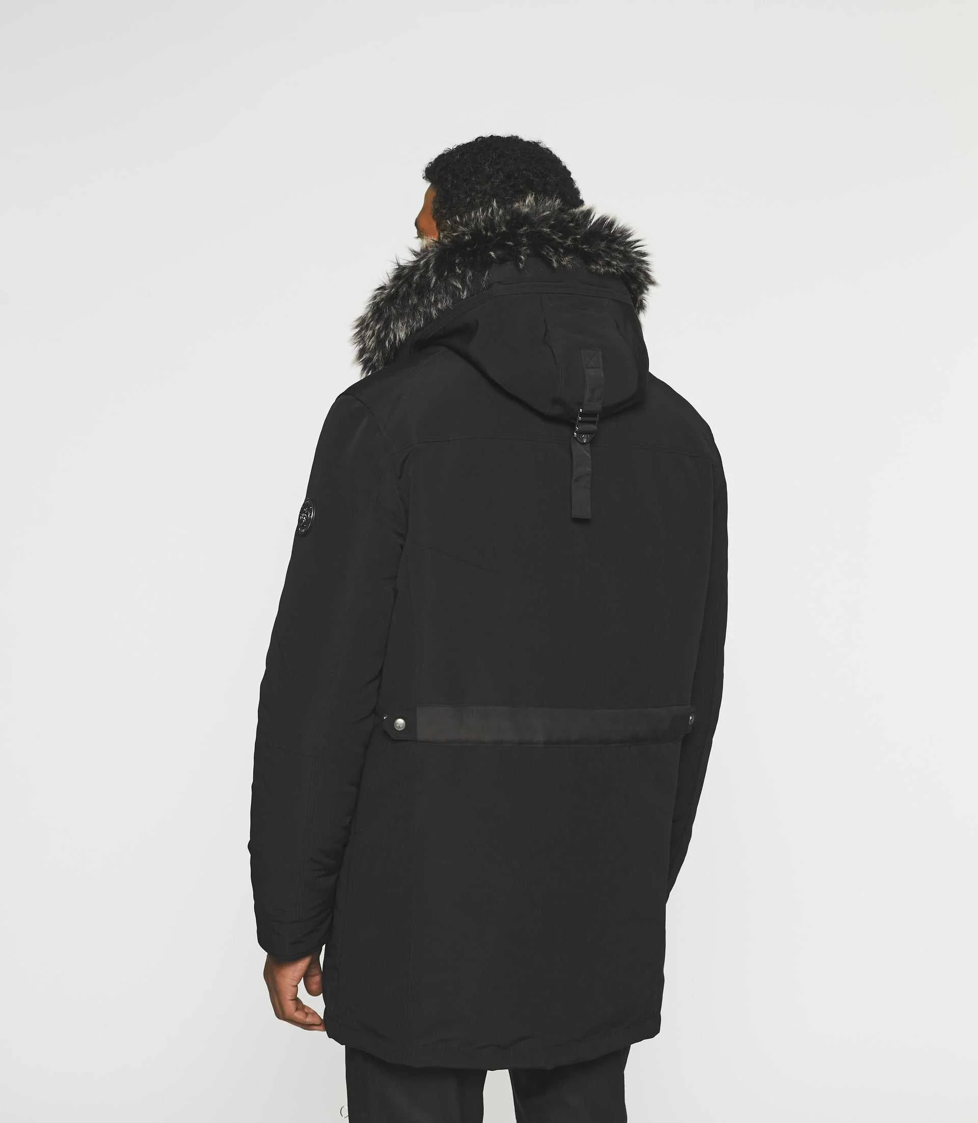 Parka longue à capuche noir MANOURY - Image 4
