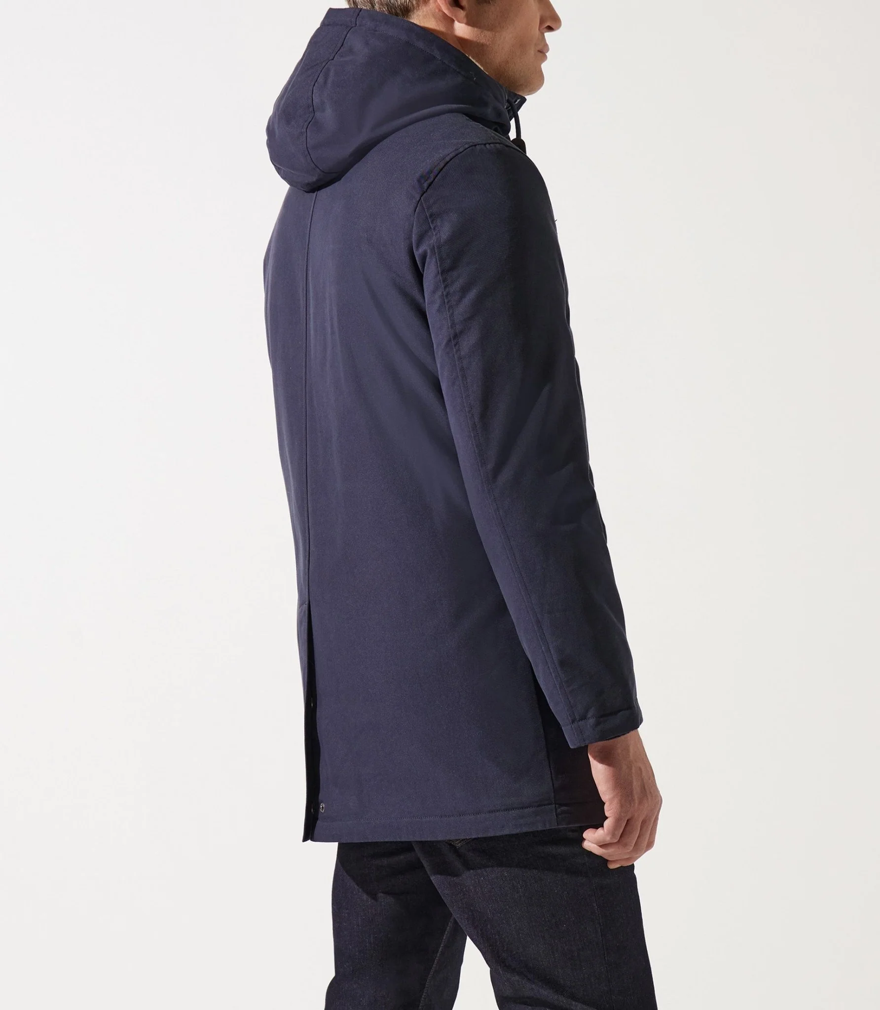 Parka longue à capuche marine MANCHESTER - Image 5