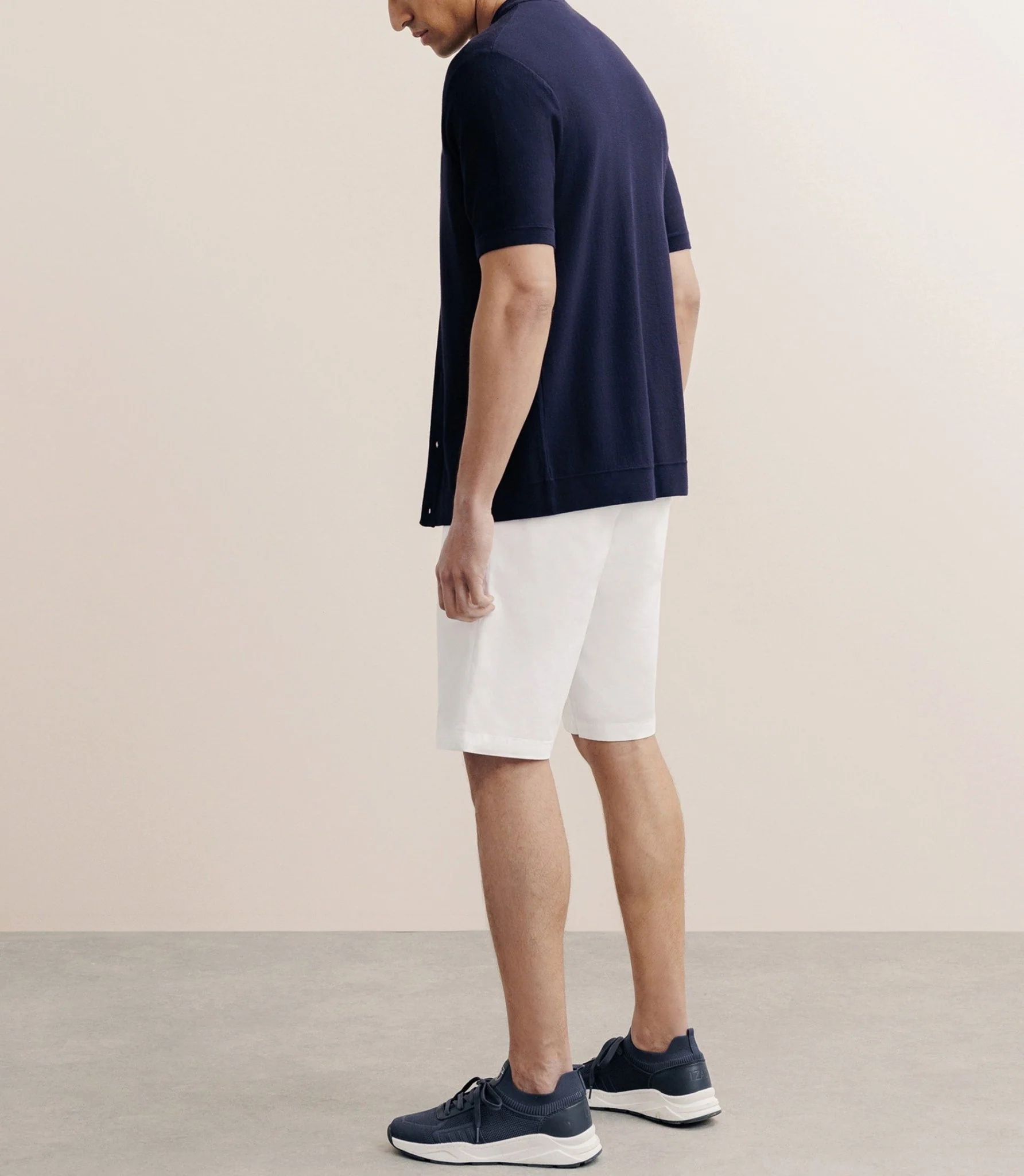 Polo en maille marine - Image 4