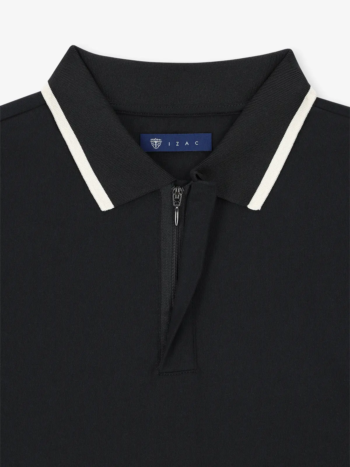 Polo en jersey noir - Image 3