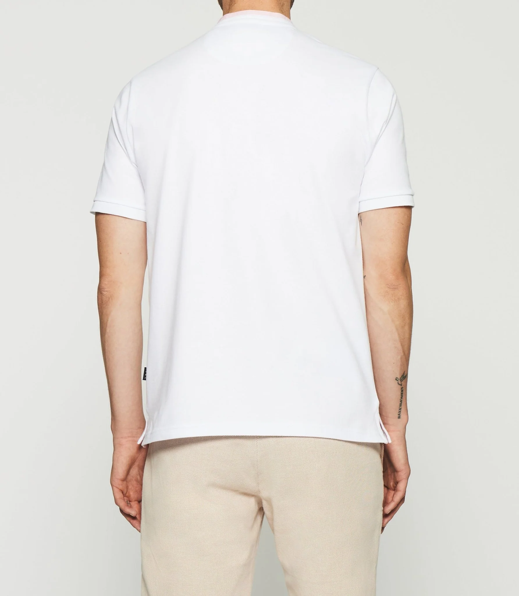 Polo uni col mao blanc GASPAR - Image 3