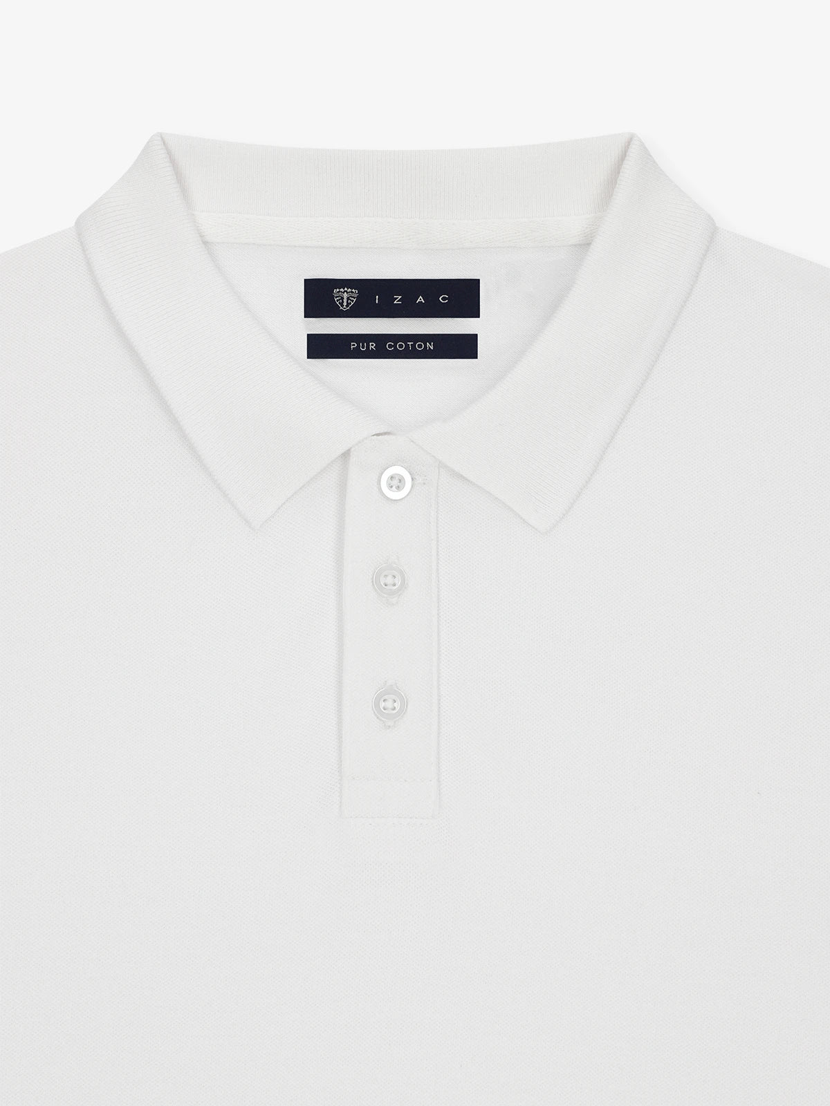 Polo boutonné blanc - Image 2