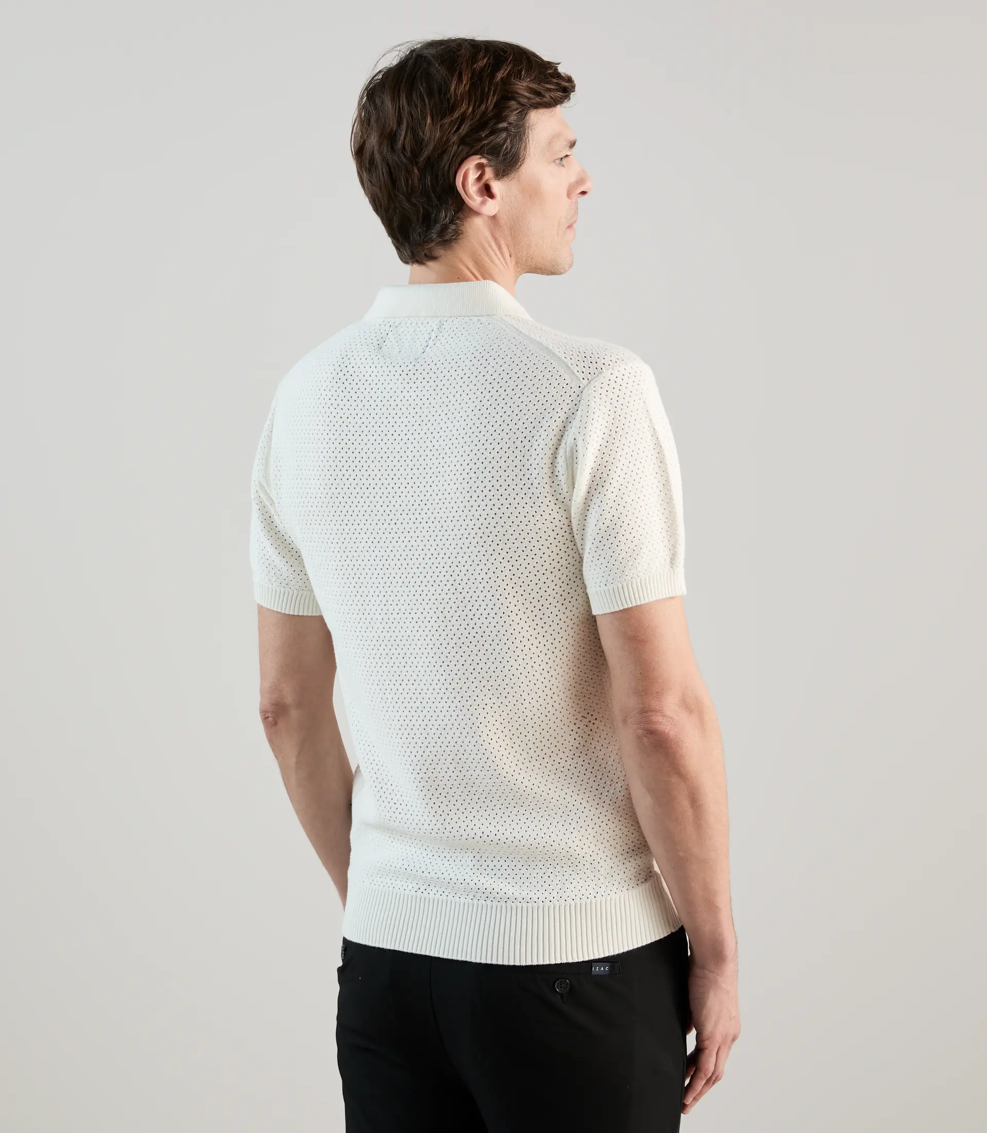 Polo col boutonné écru - Image 3