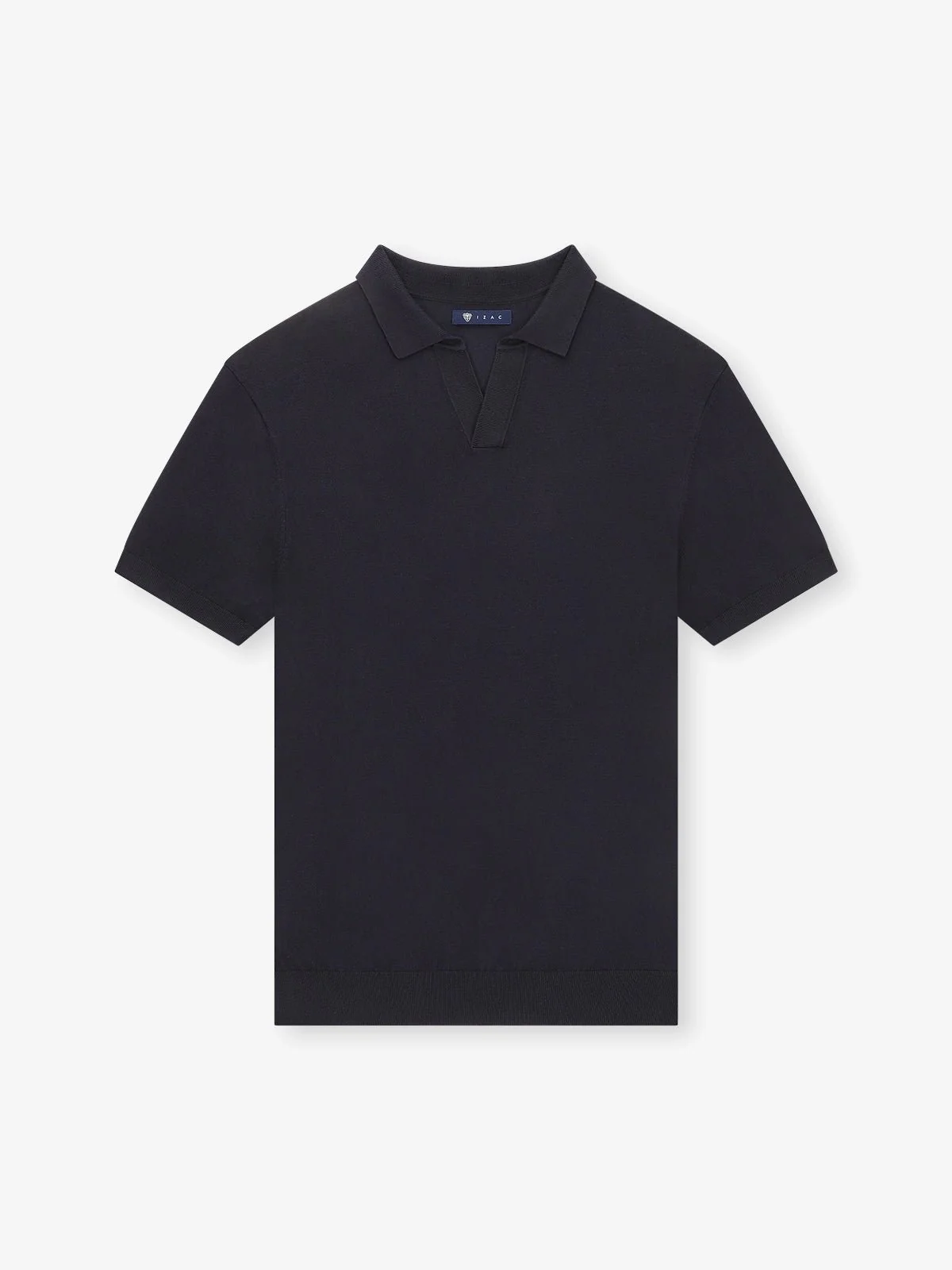 Polo col ouvert marine - Image 3
