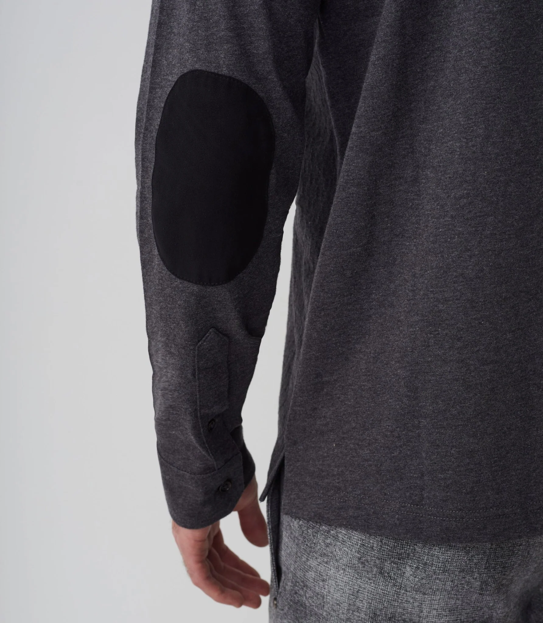 Polo manches longues anthracite "Darko" - Image 4