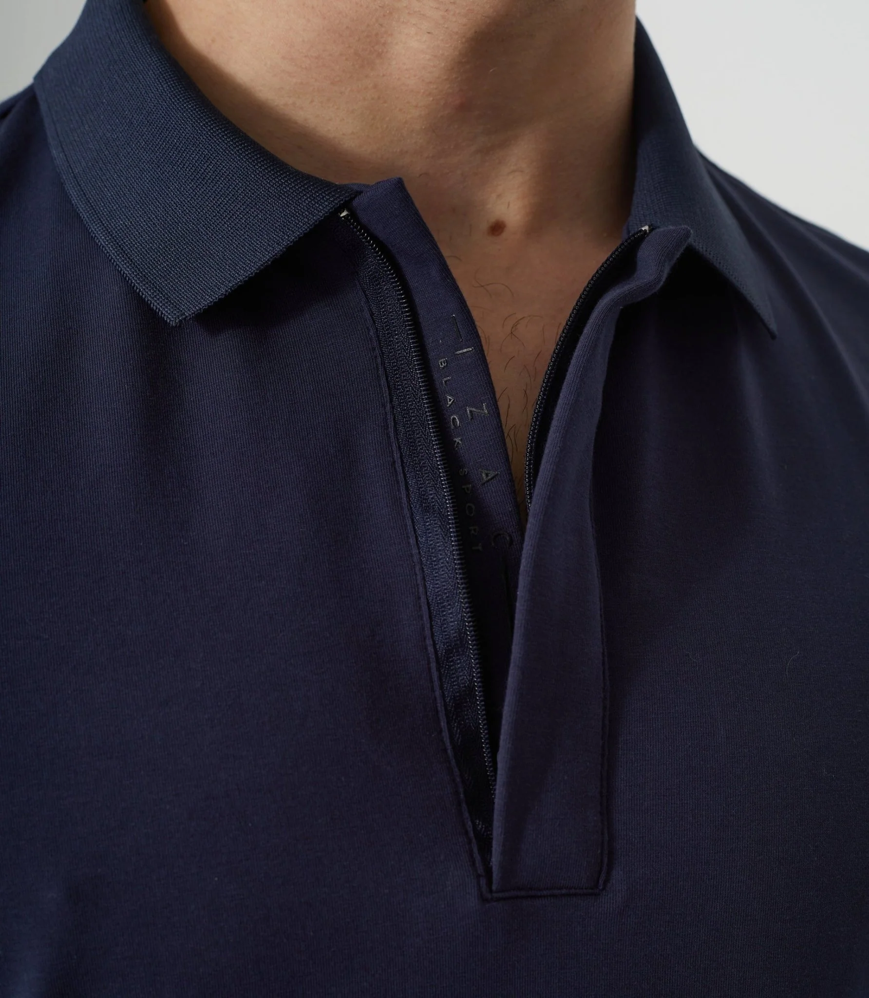 Polo manches longues marine "Dexter" - Image 3