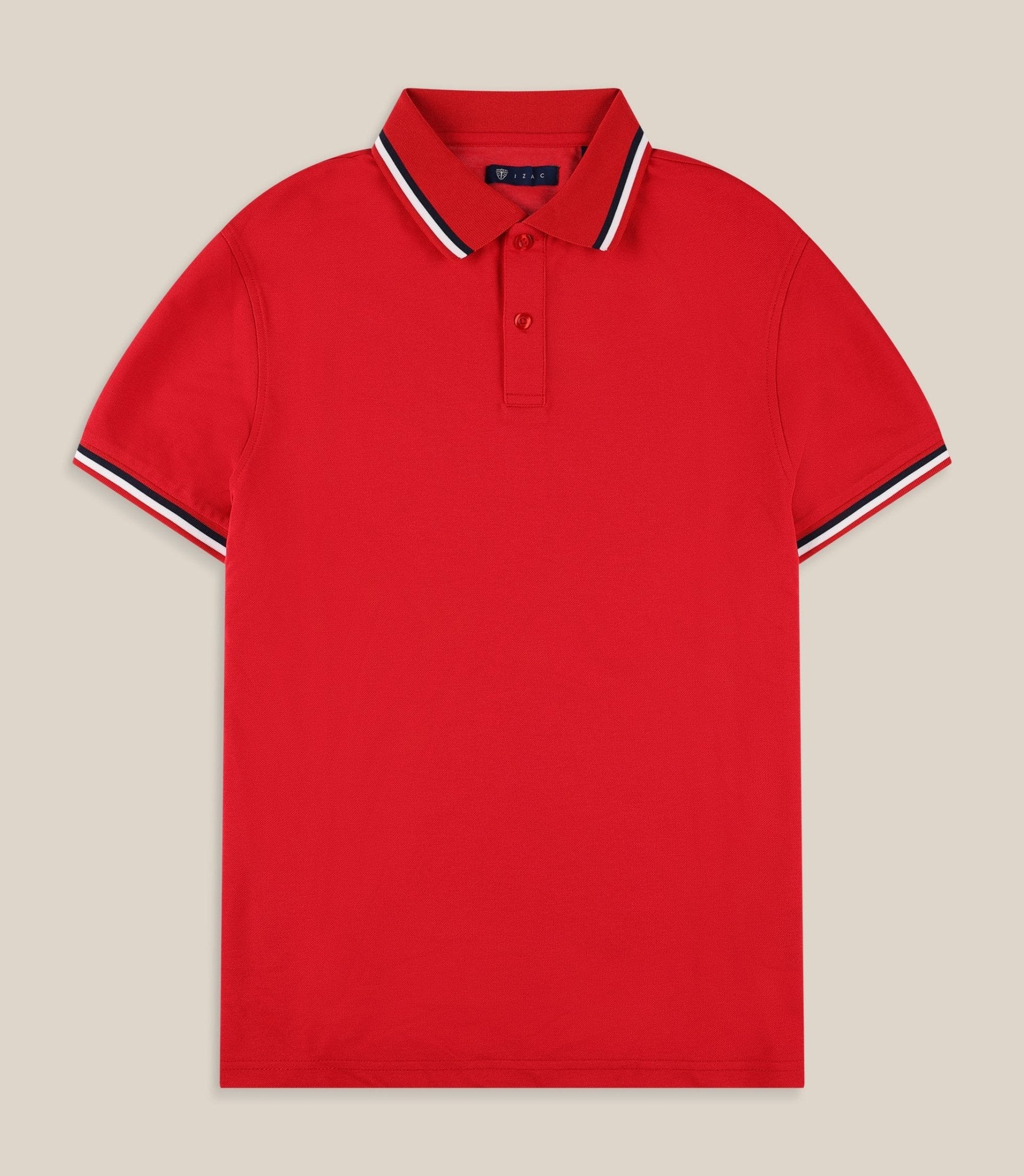 Polo en maille piquée rouge
