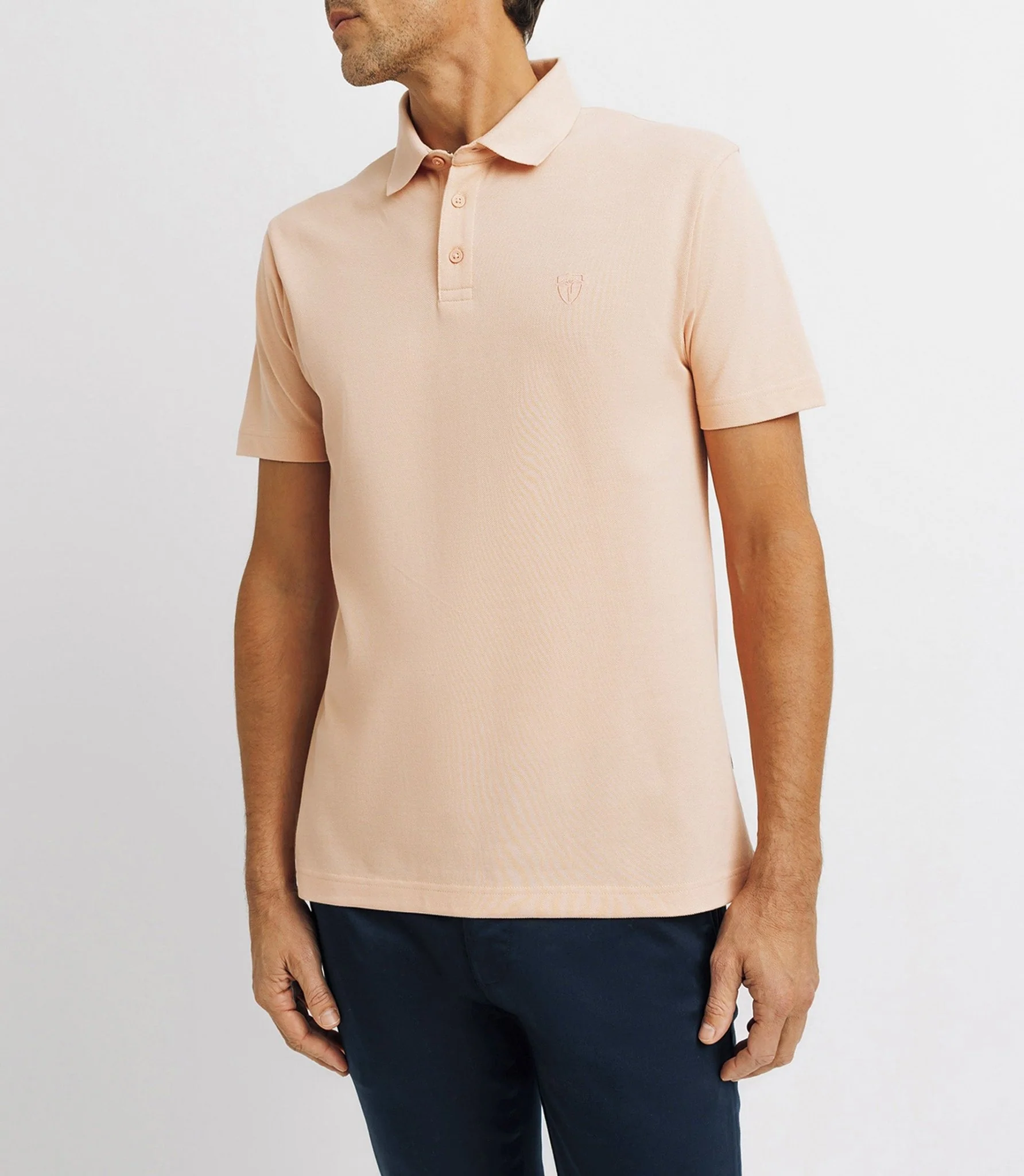 Polo avec broderie rose - Image 2