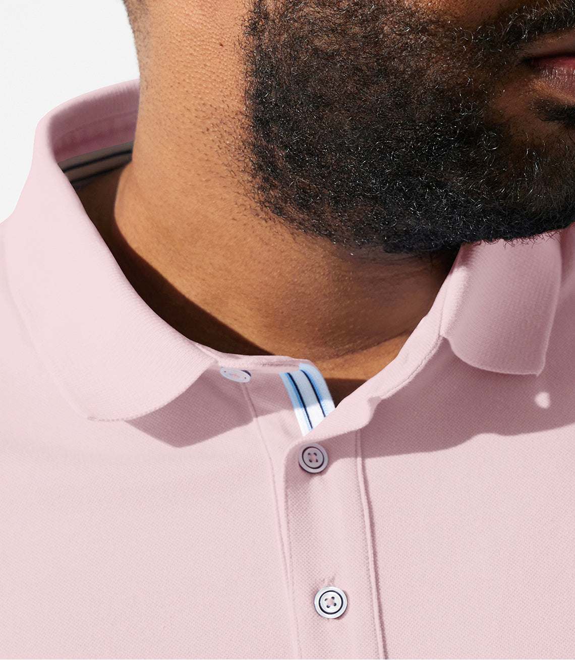 Polo uni rose GREGORBT - Image 3