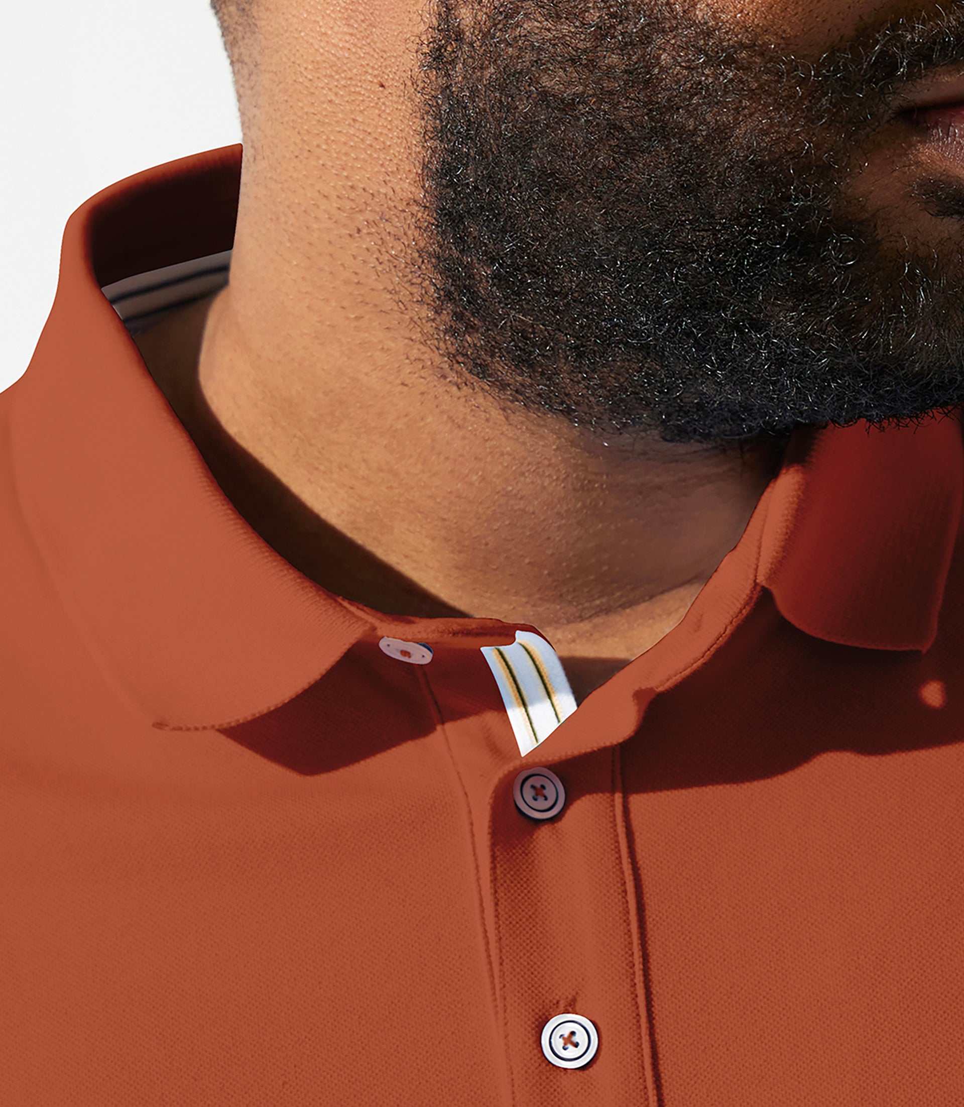 Polo uni terracotta GREGORBT - Image 3