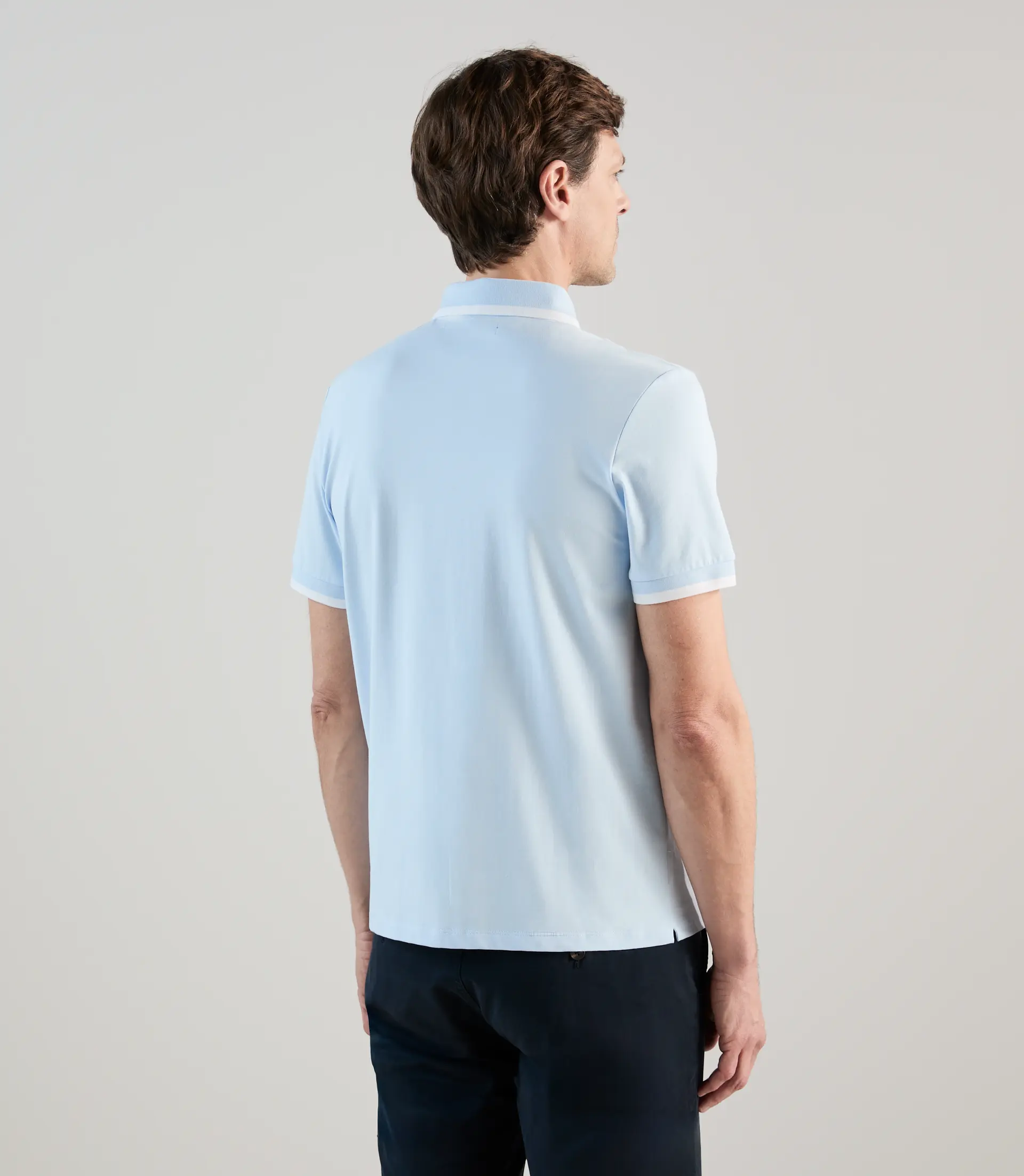 Polo zippé ciel - Image 3