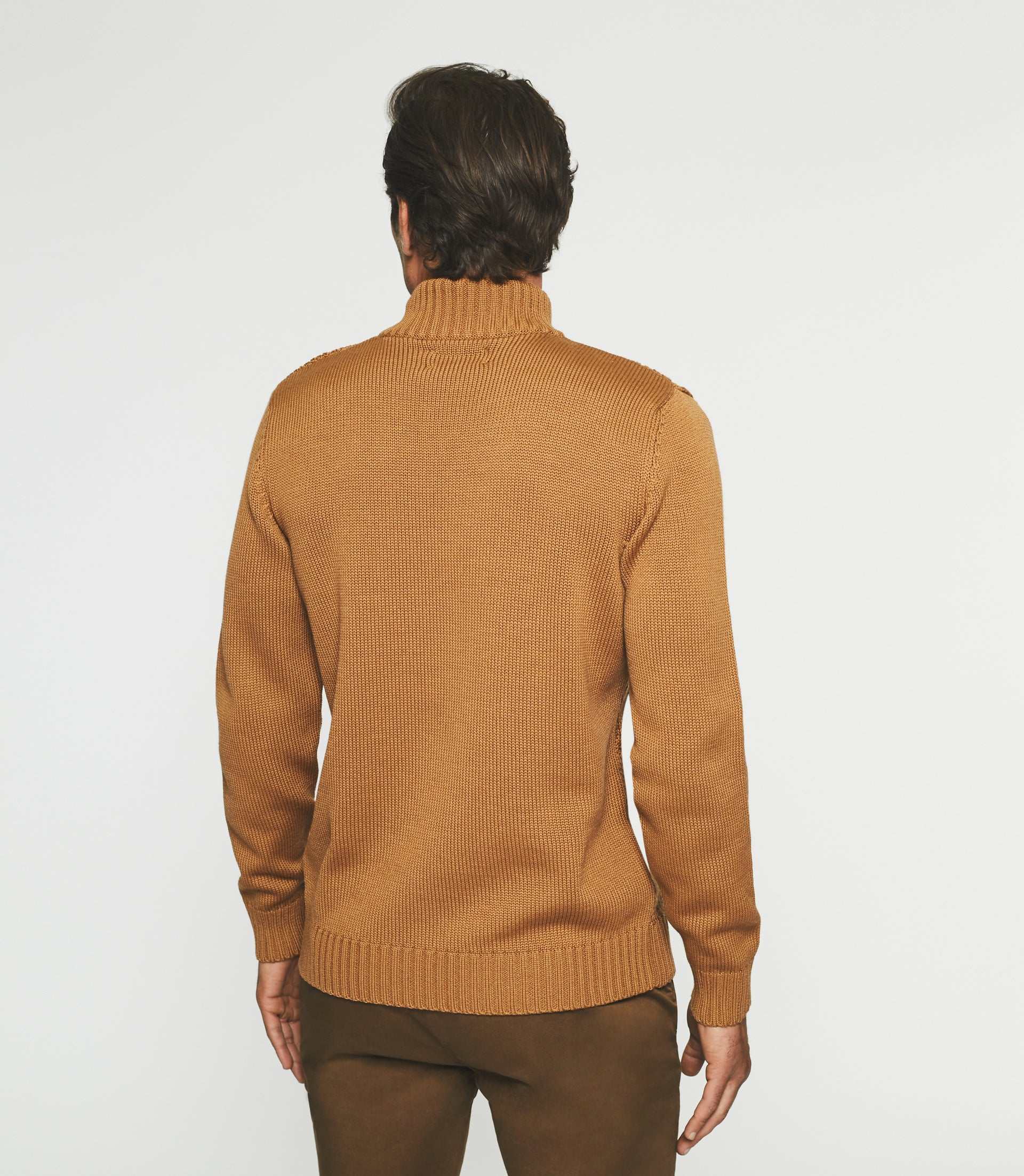 Pull col montant camel BELLINO - Image 4