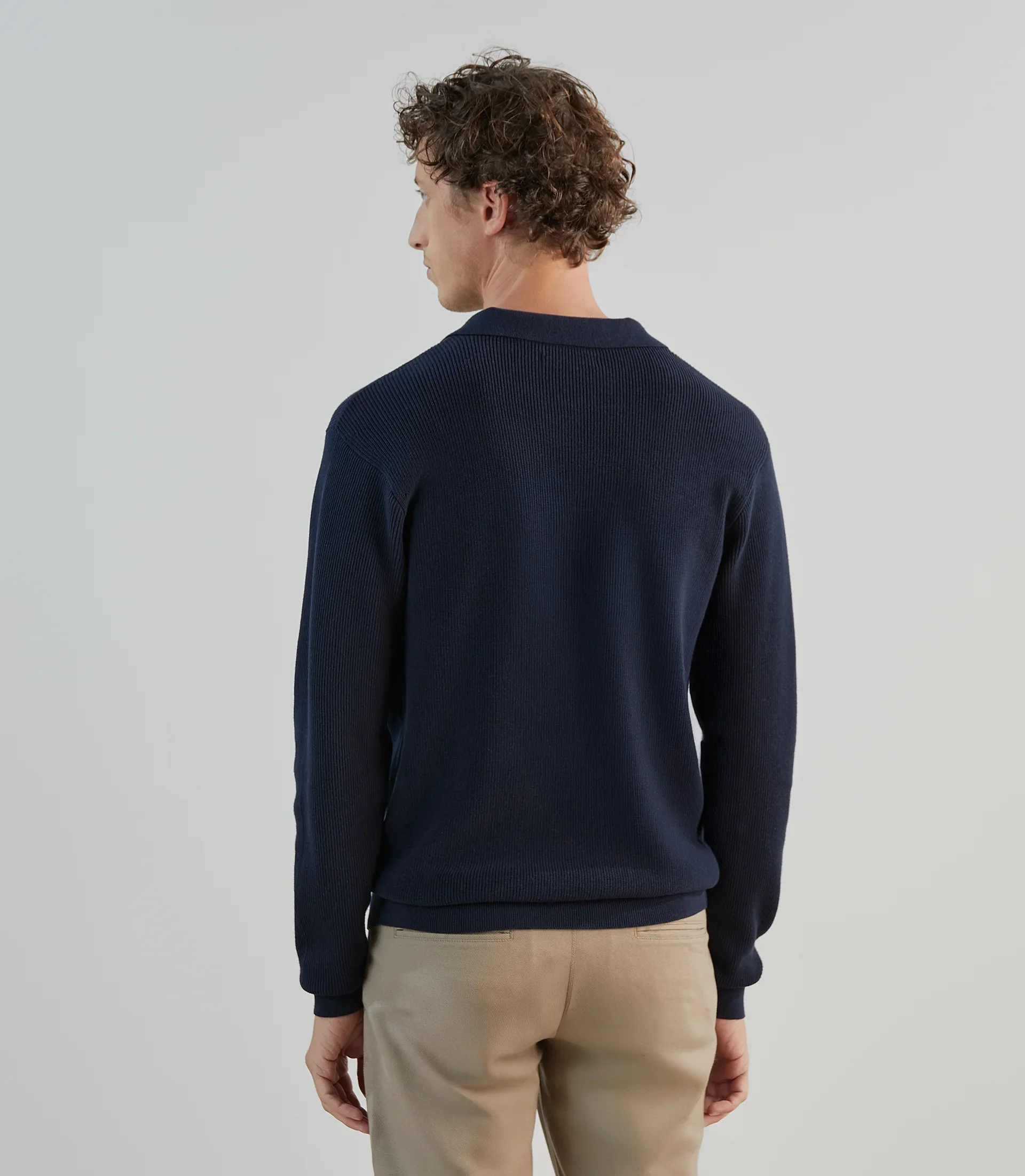 Pull col polo marine - Image 3