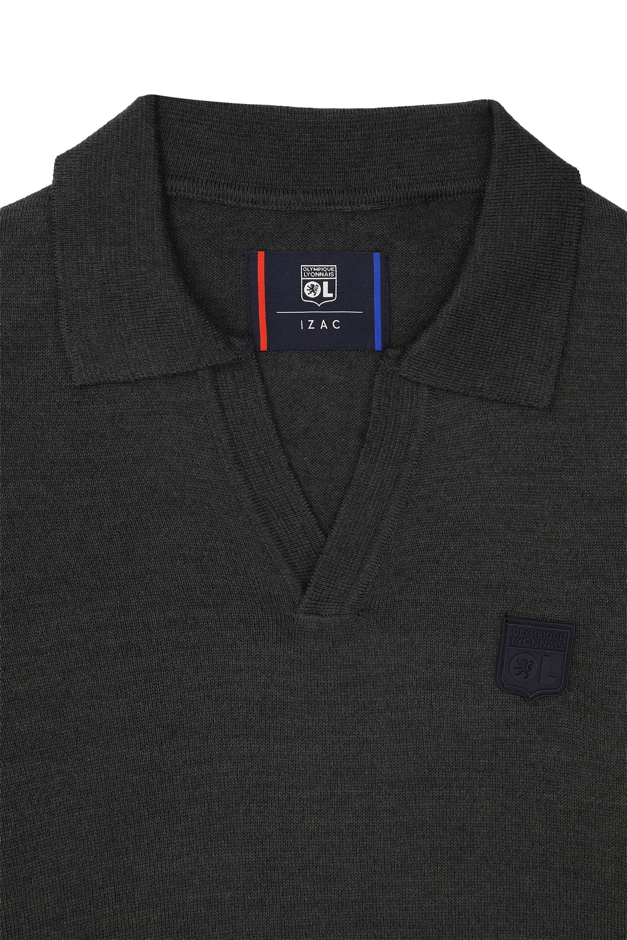 Pull col polo ouvert anthracite - Image 3