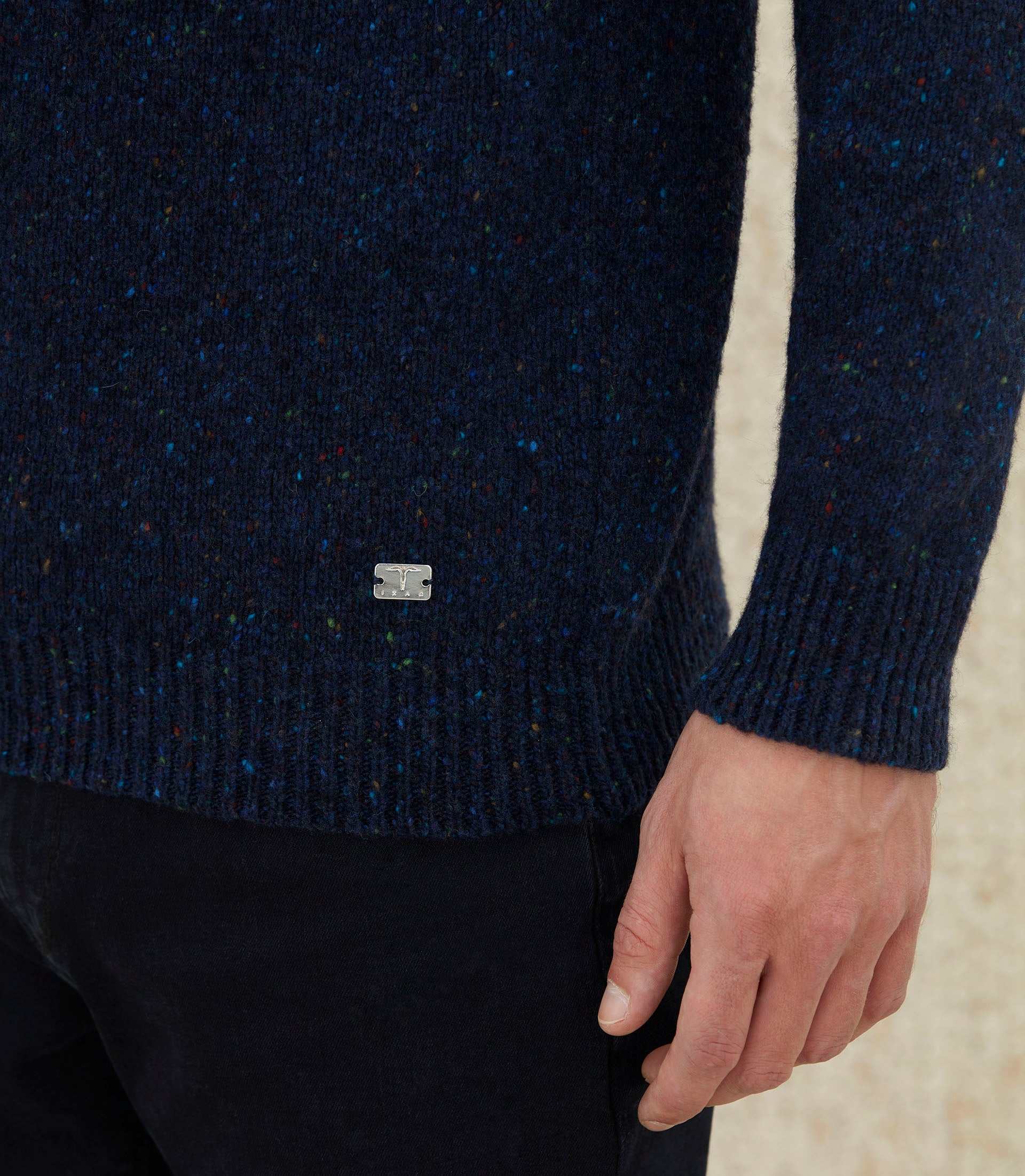 Pull col rond fantaisie marine "Loic" - Image 2