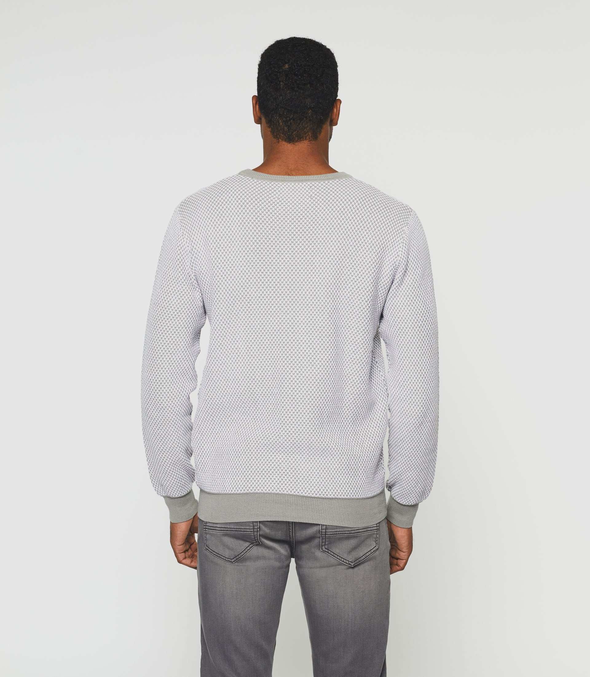 Pull col rond taupe "Damian" - Image 4
