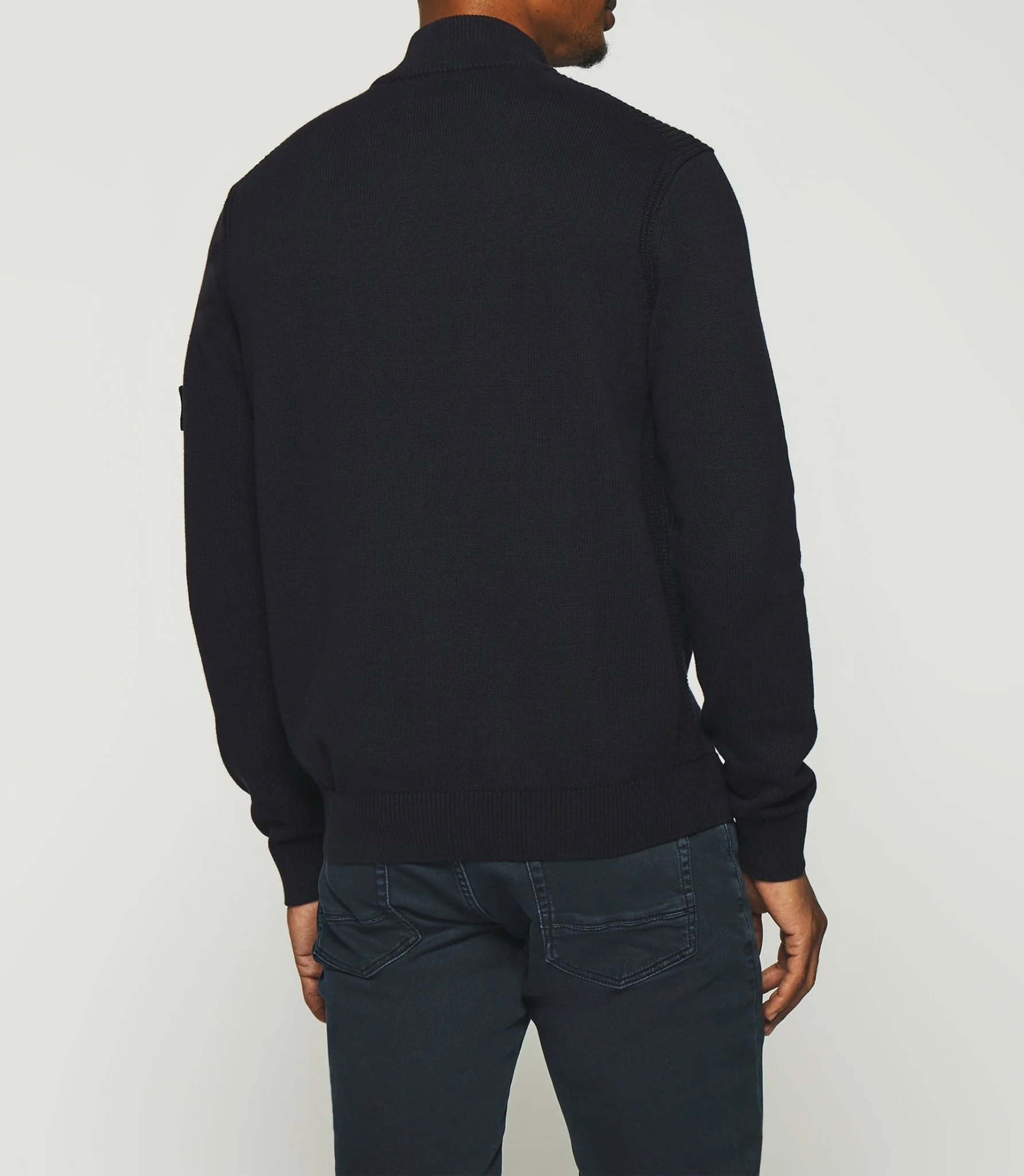 Gilet zippé col montant marine DAN - Image 3