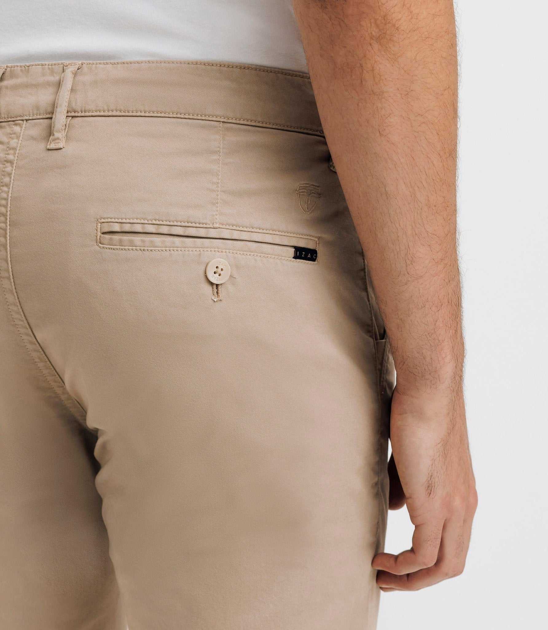 Pantalon casual stretch beige - Image 2