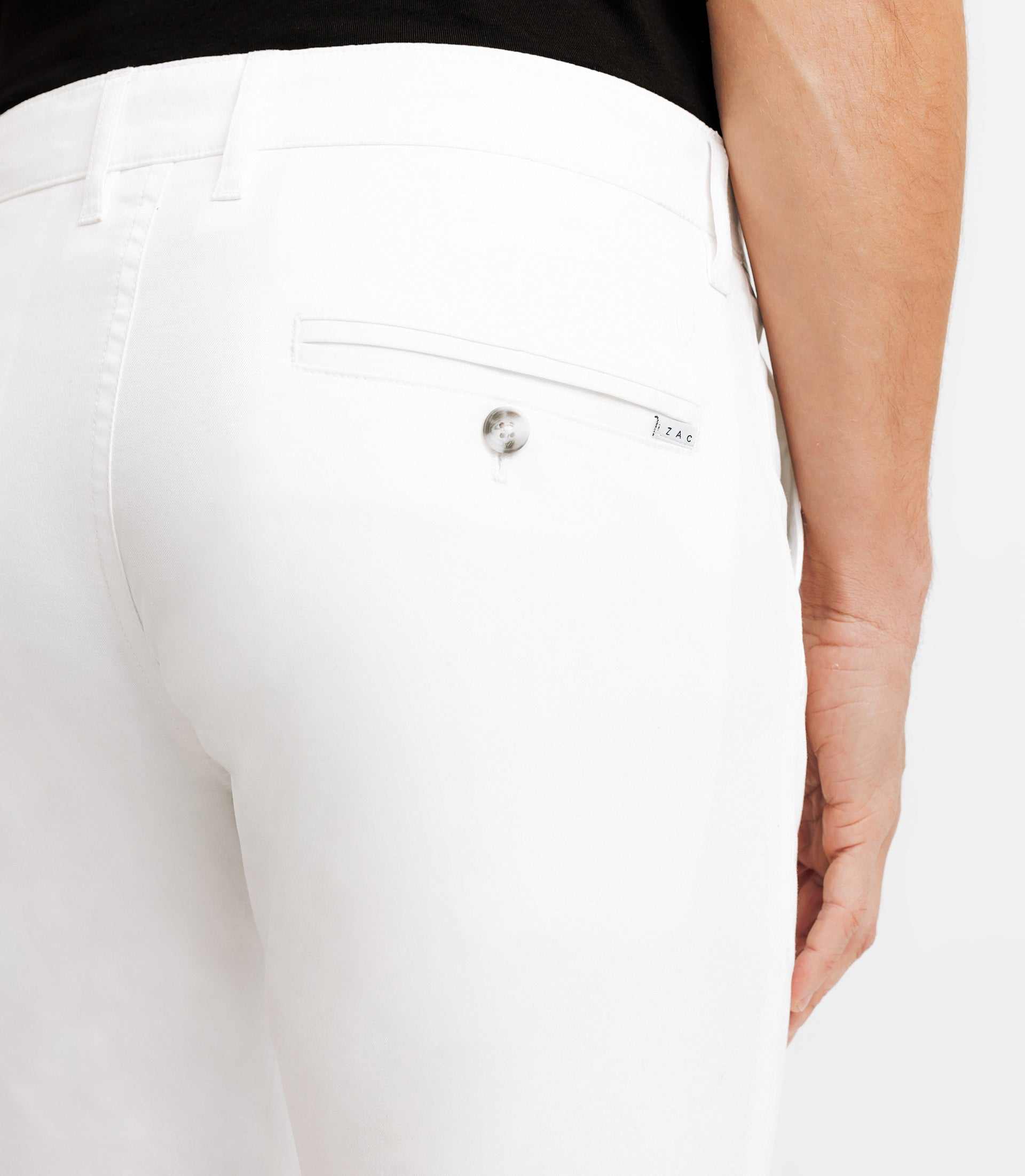 Pantalon casual stretch blanc - Image 3