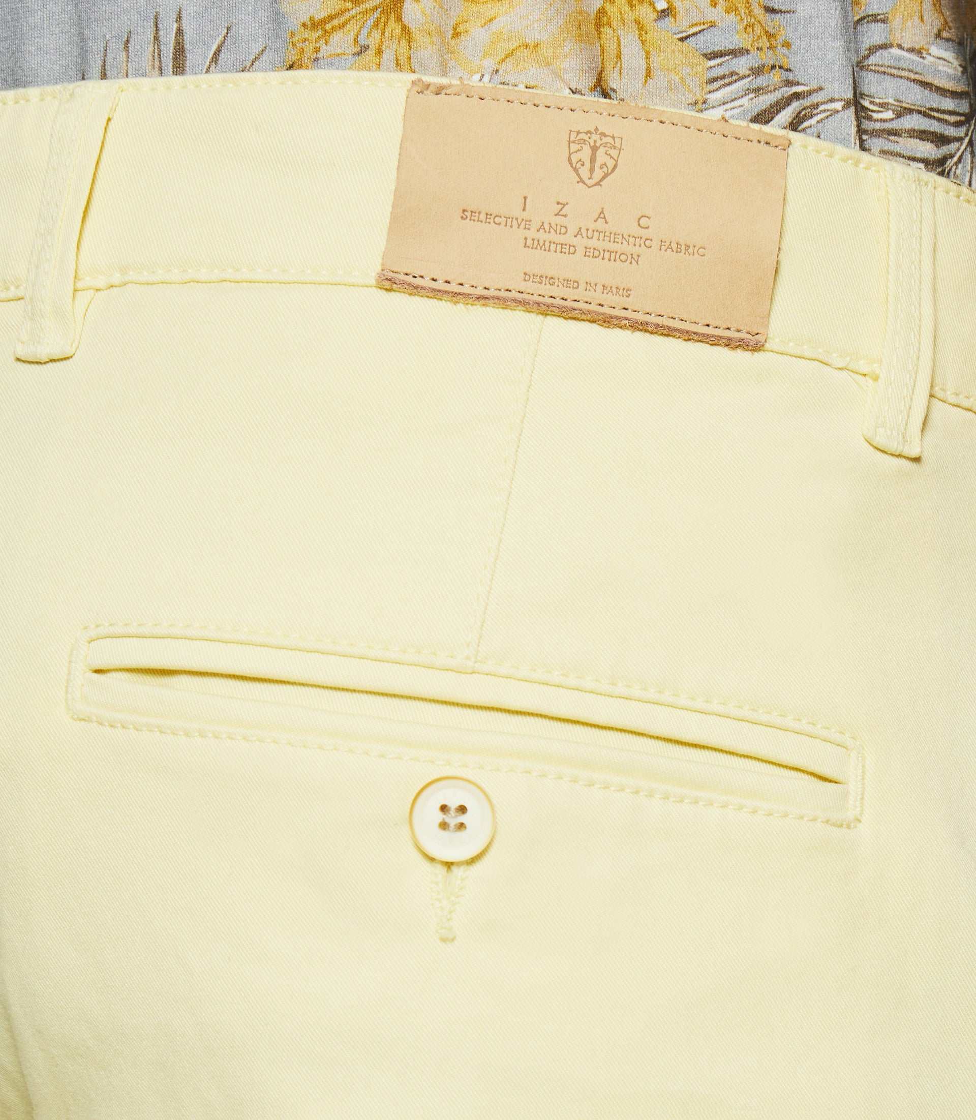 Pantalon slack slim jaune PACHELOR - Image 3
