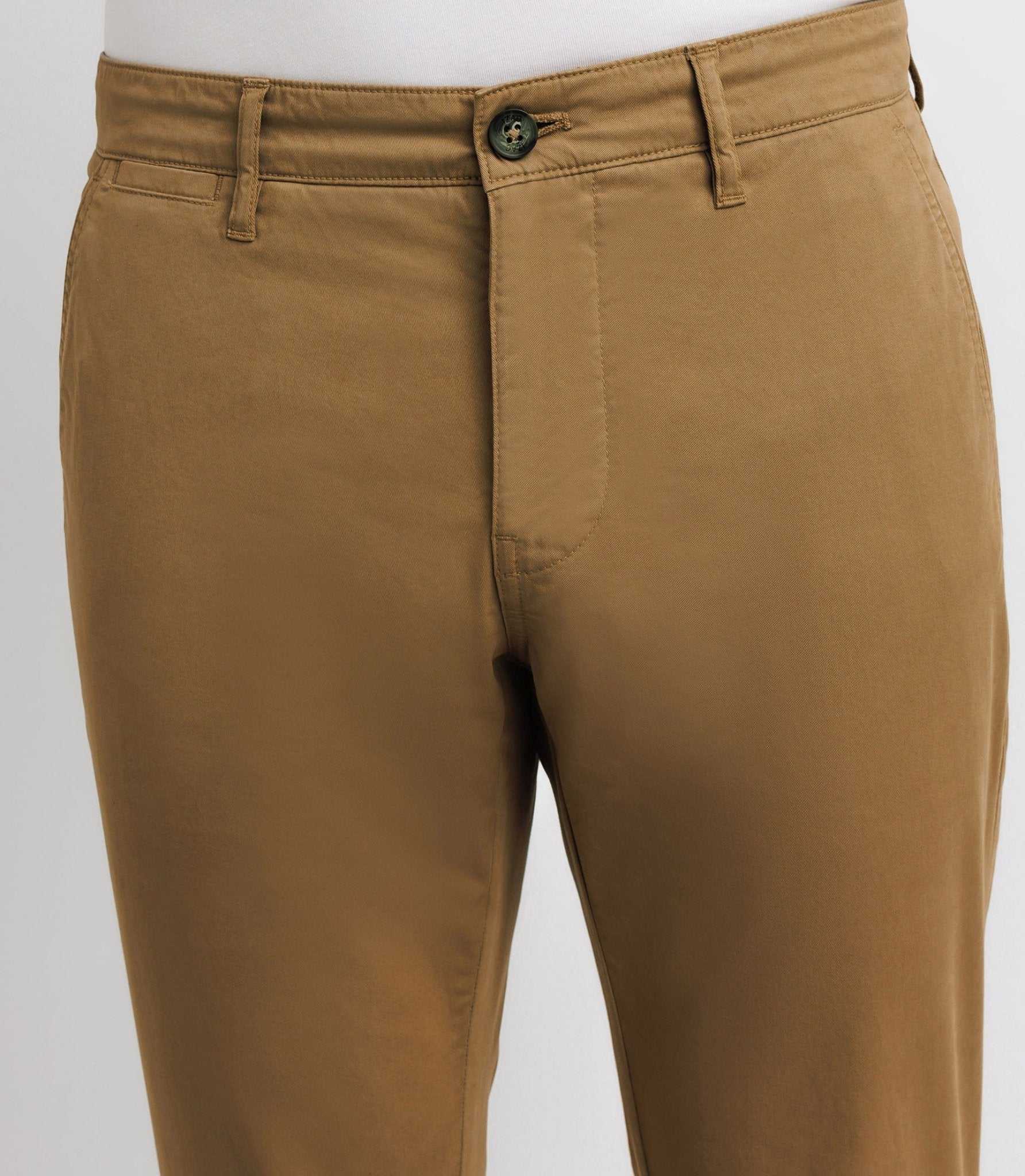 Pantalon casual stretch kaki - Image 2