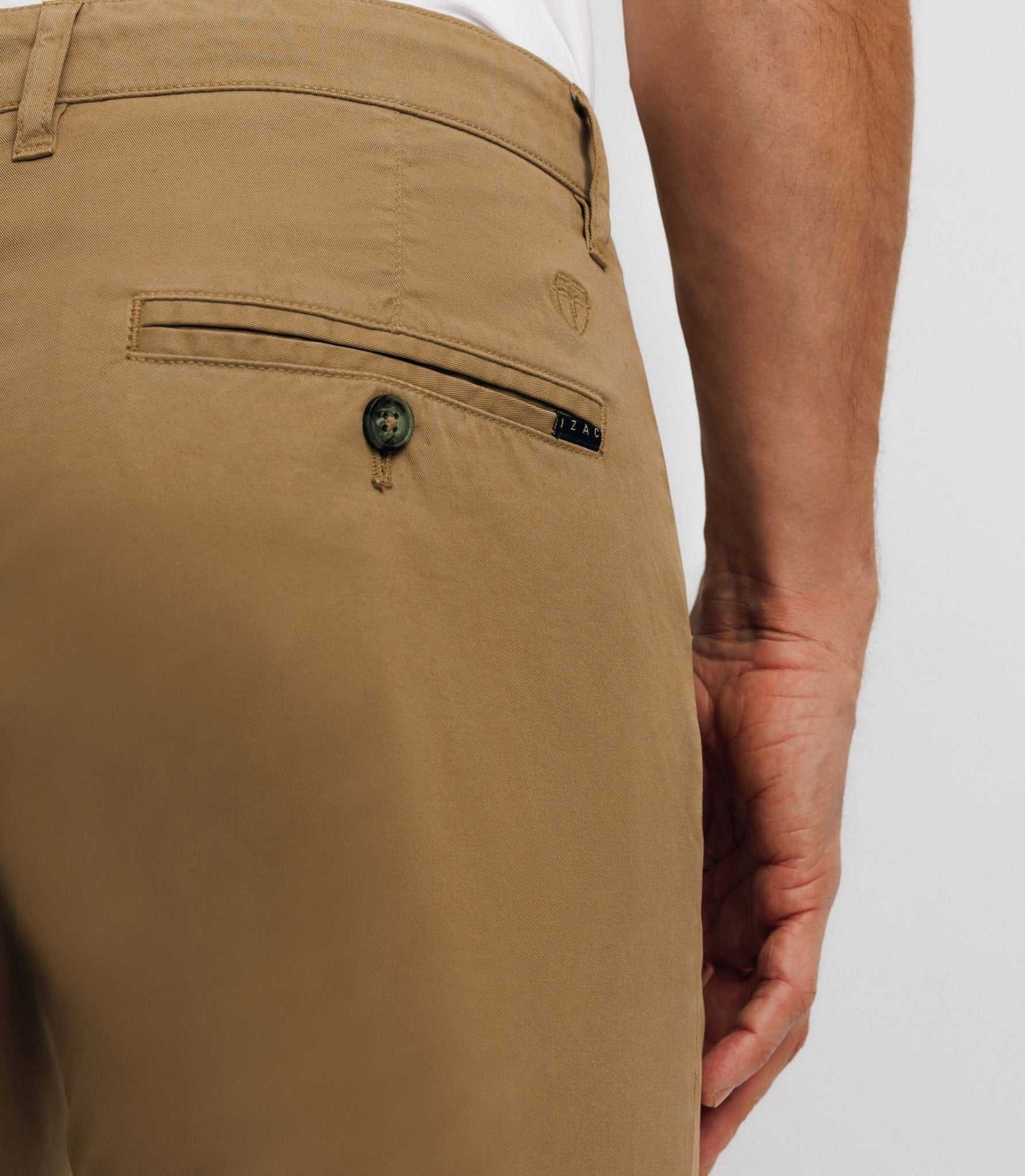 Pantalon casual stretch kaki - Image 3