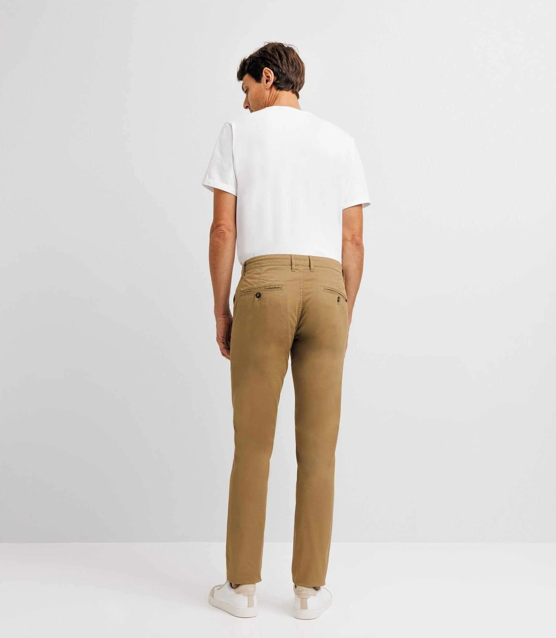 Pantalon casual stretch kaki - Image 4