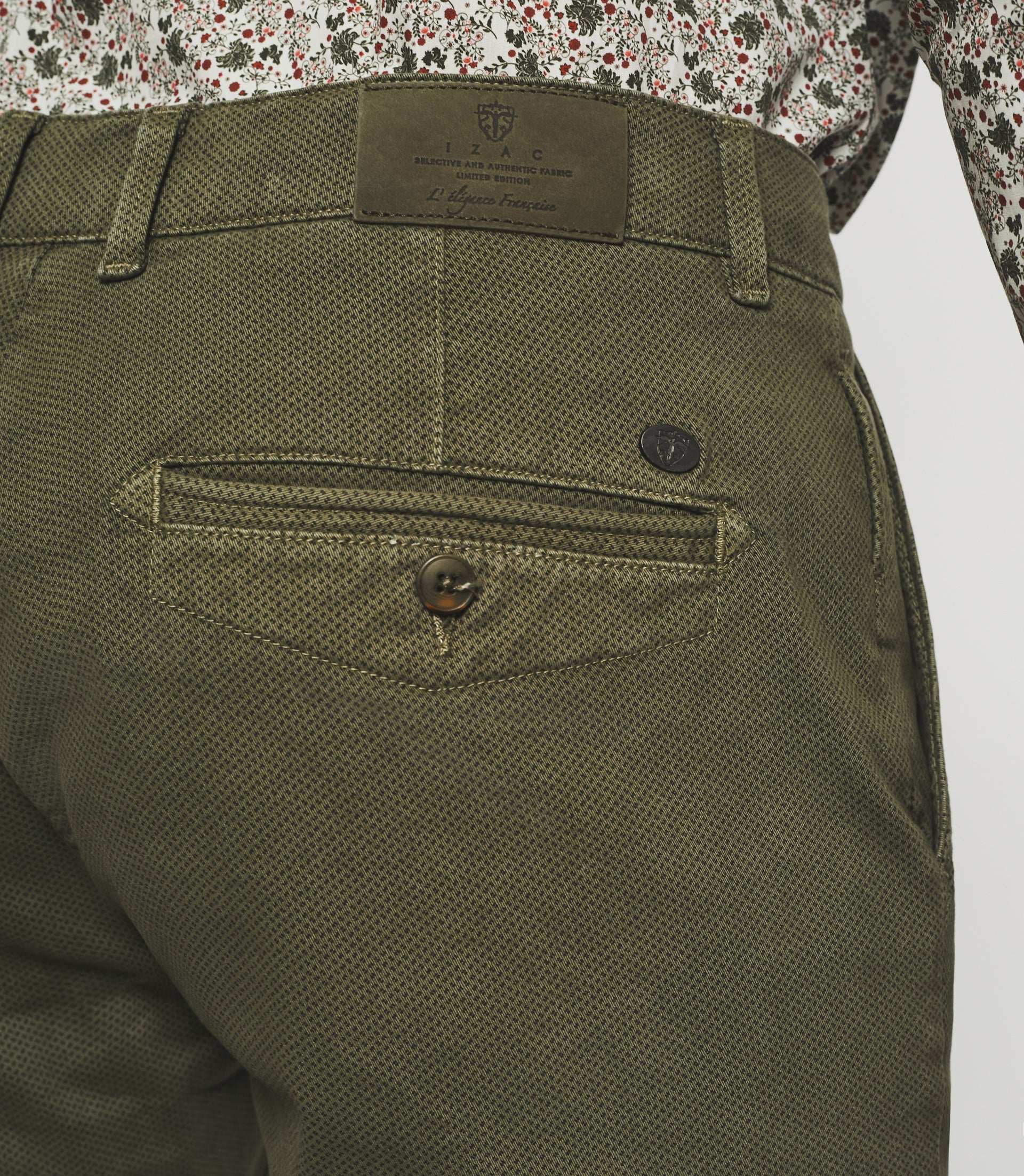 Pantalon slack slim kaki VITAMINE - Image 3