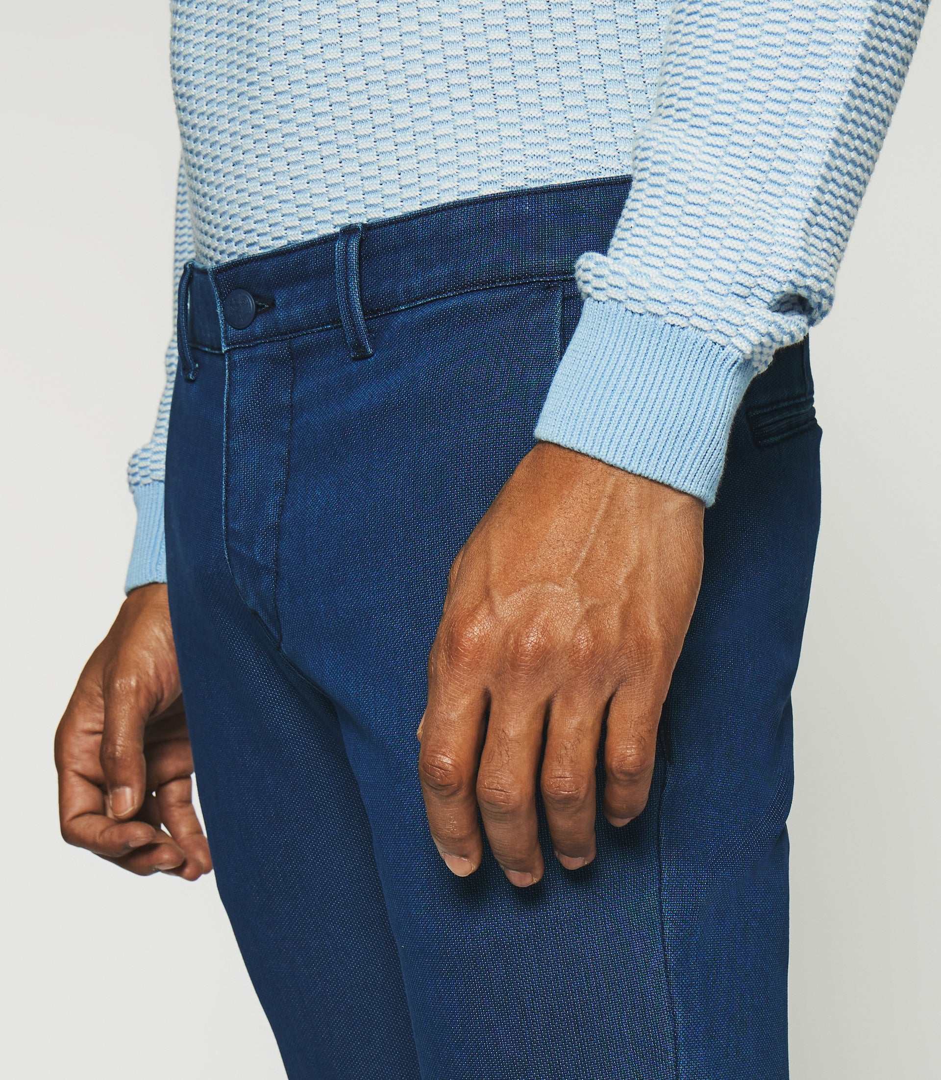 Pantalon slack bleu PERREBI - Image 2