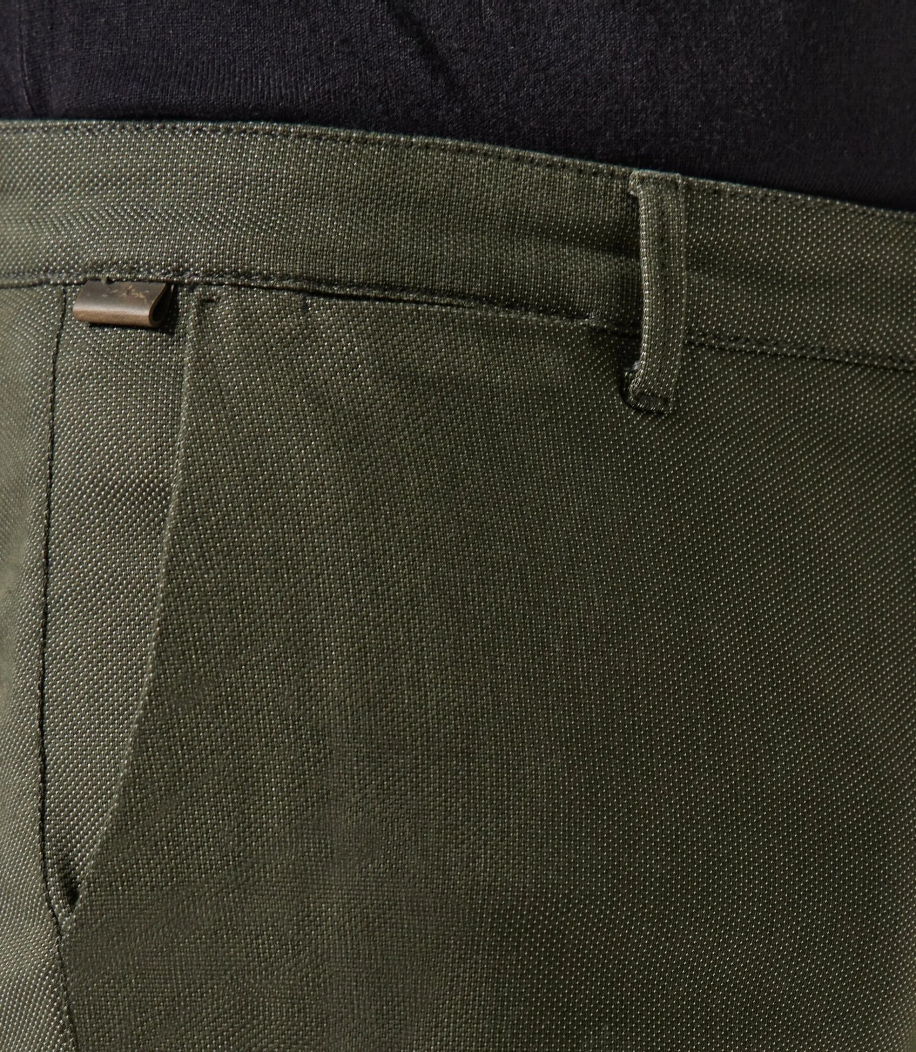 Pantalon chino armuré kaki VERREBI - Image 2