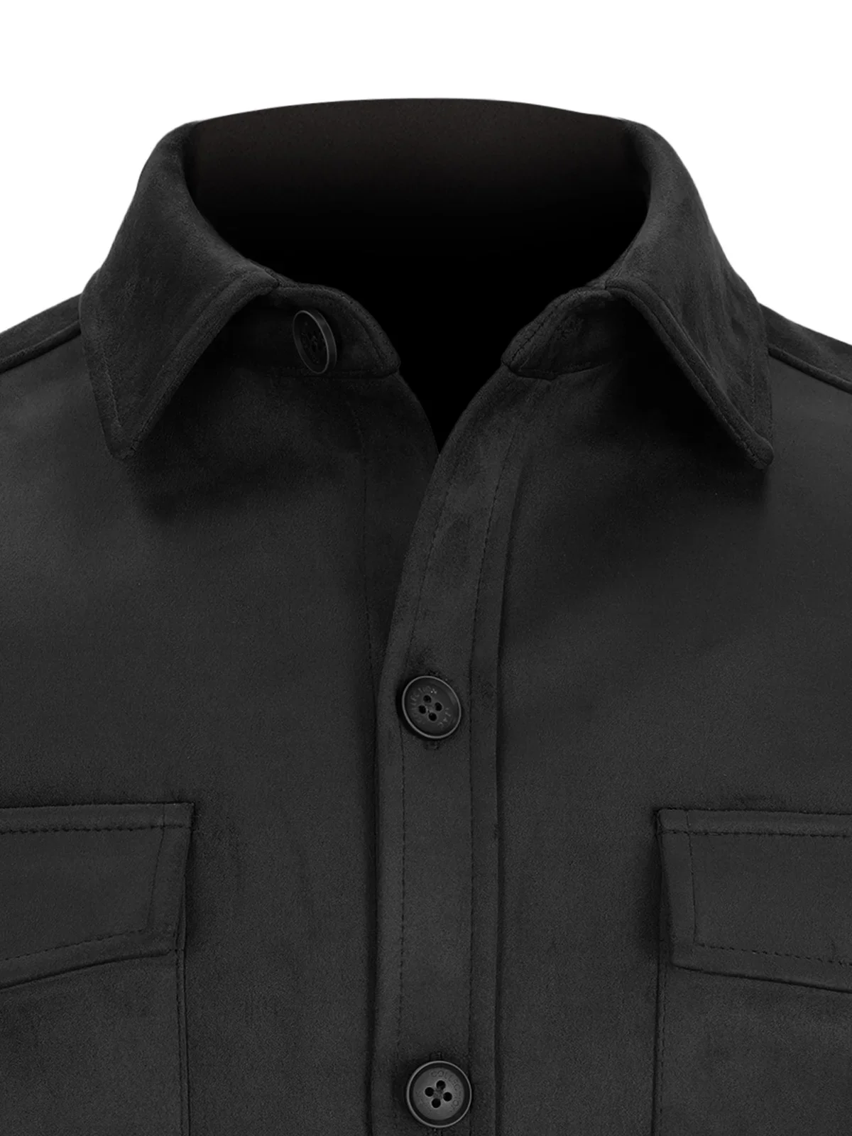 Surchemise en suédine noir - Image 2