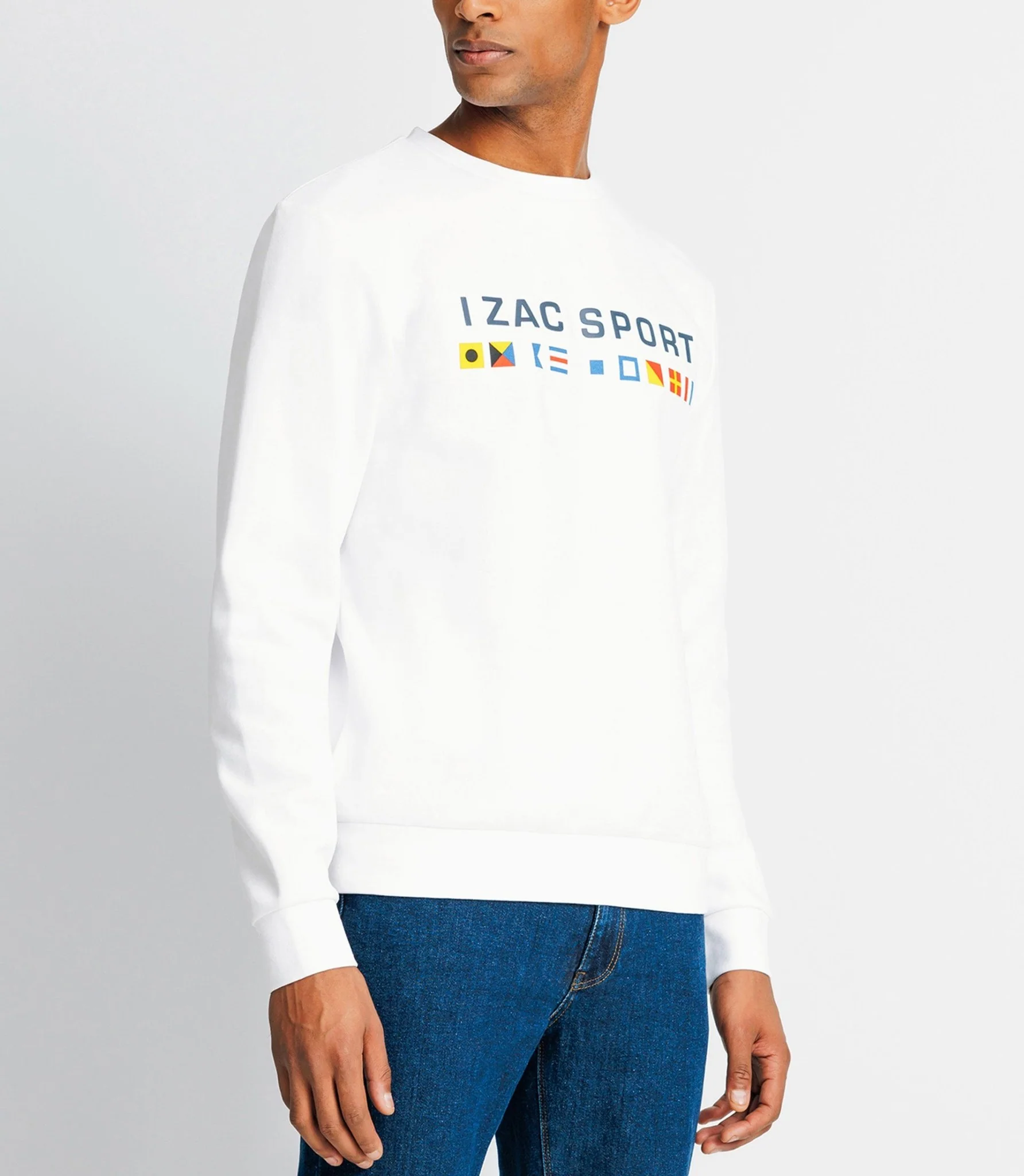 Pull sweat avec drapeaux blanc - Image 2
