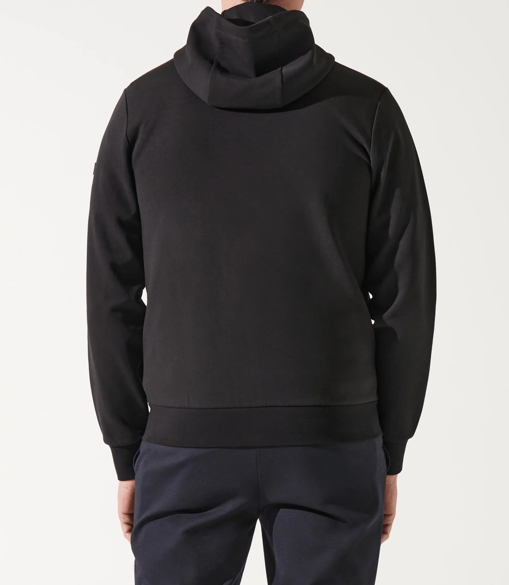 Sweat zippé à capuche noir - Image 4