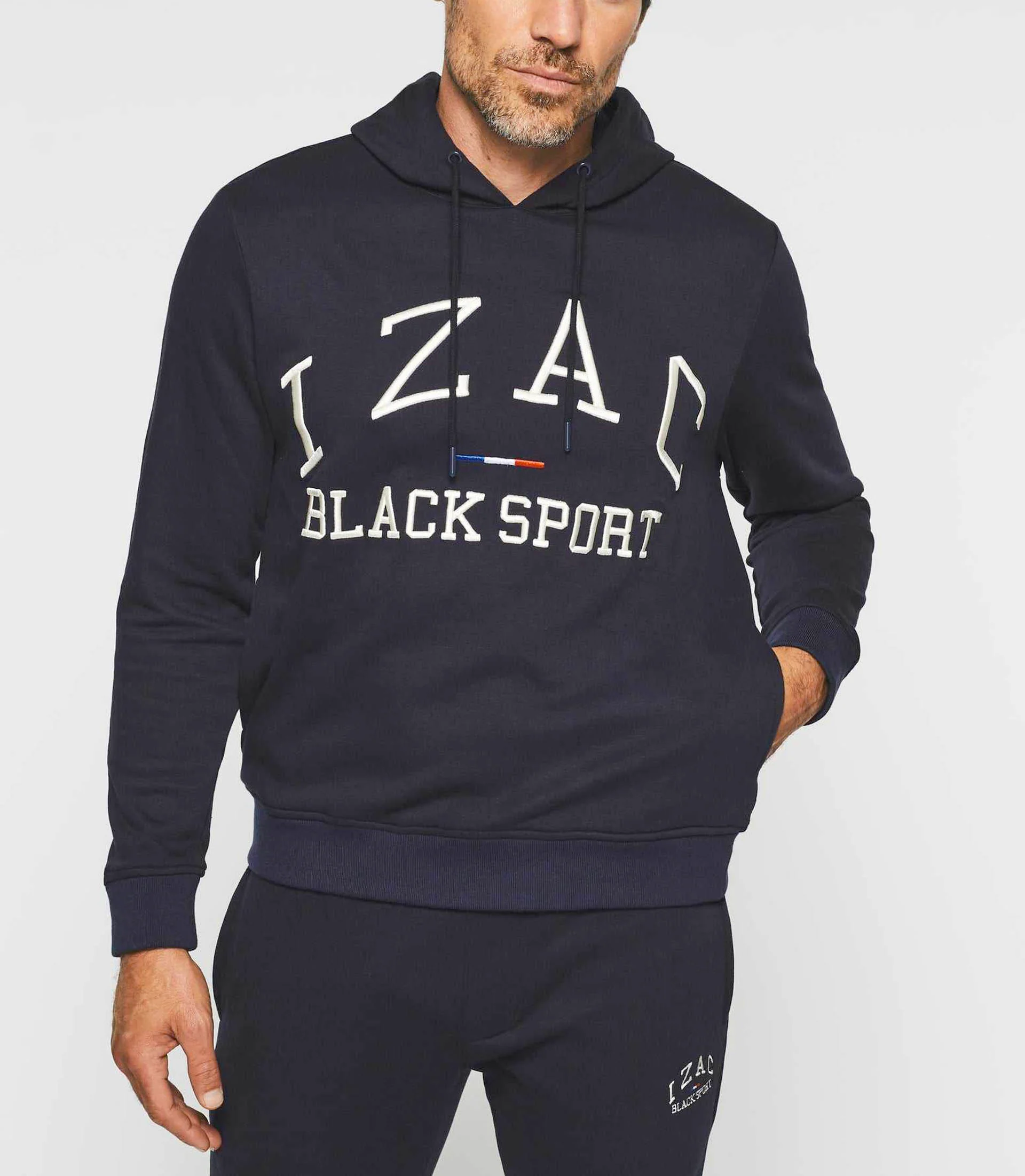 Sweat à capuche marine "Swdenis" - Image 4