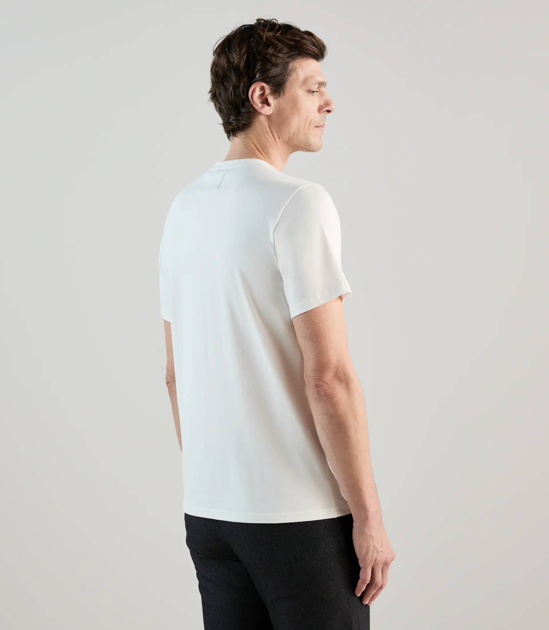 T-shirt à manches courtes avec print écru - Image 3