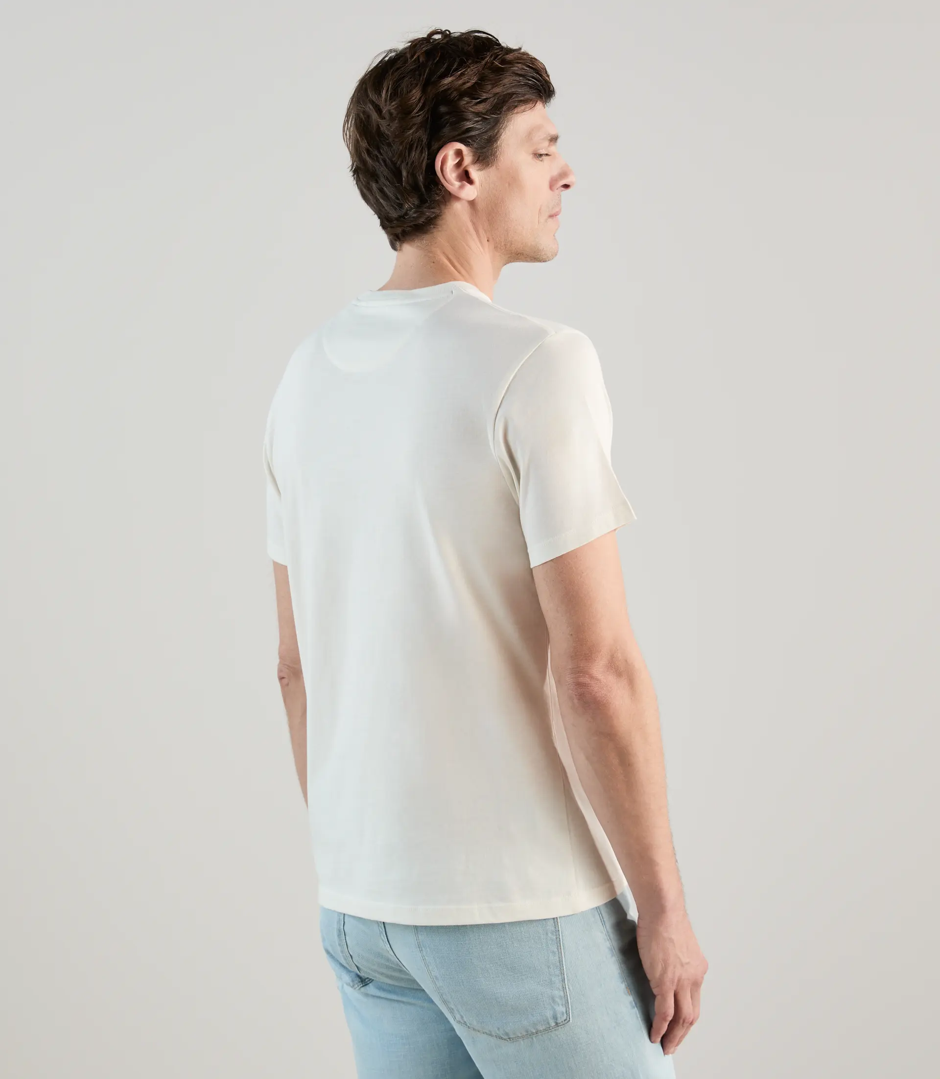 T-shirt à manches courtes avec print écru - Image 3