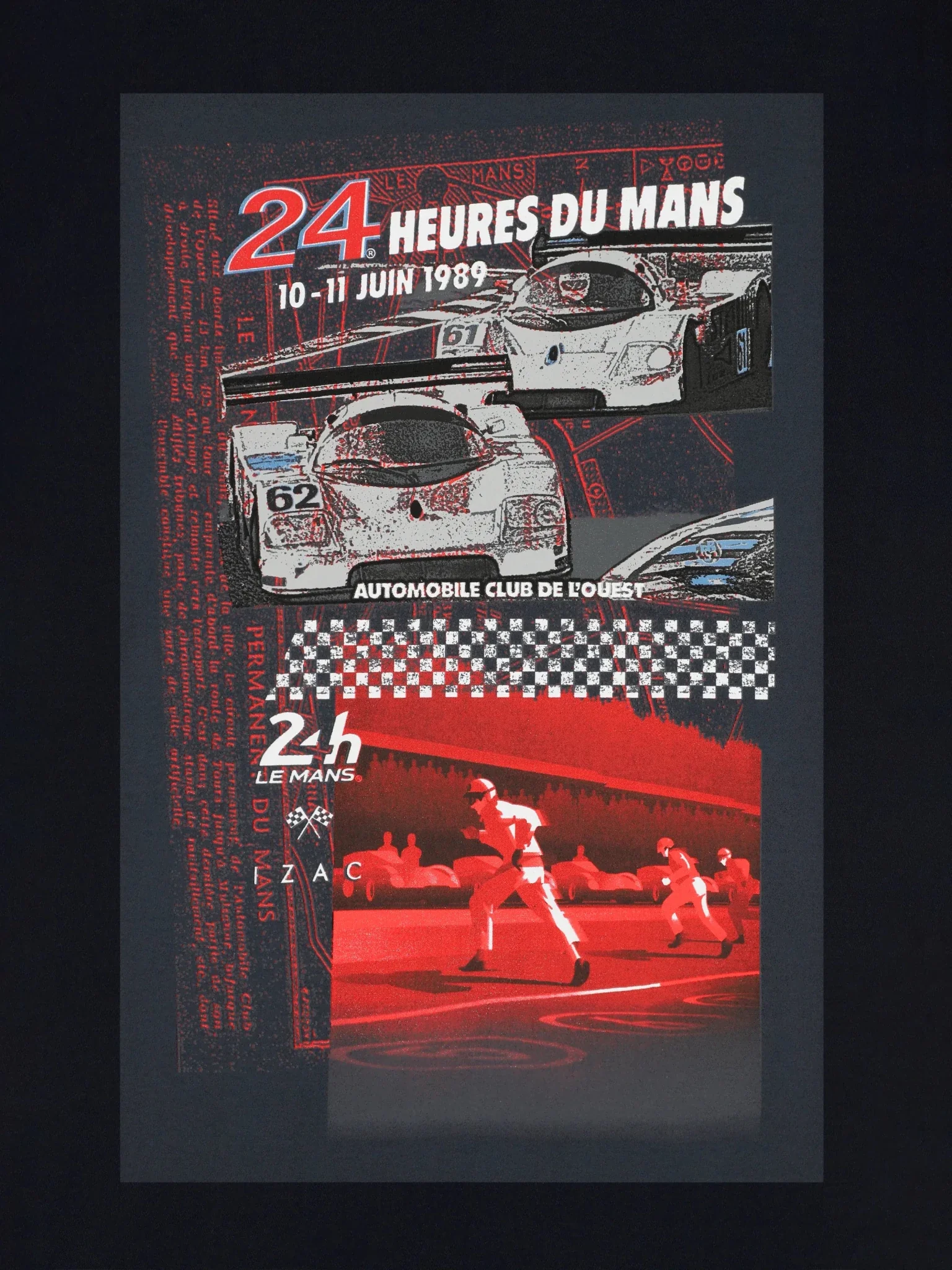 T-shirt col rond marine 24h Le Mans - Image 3