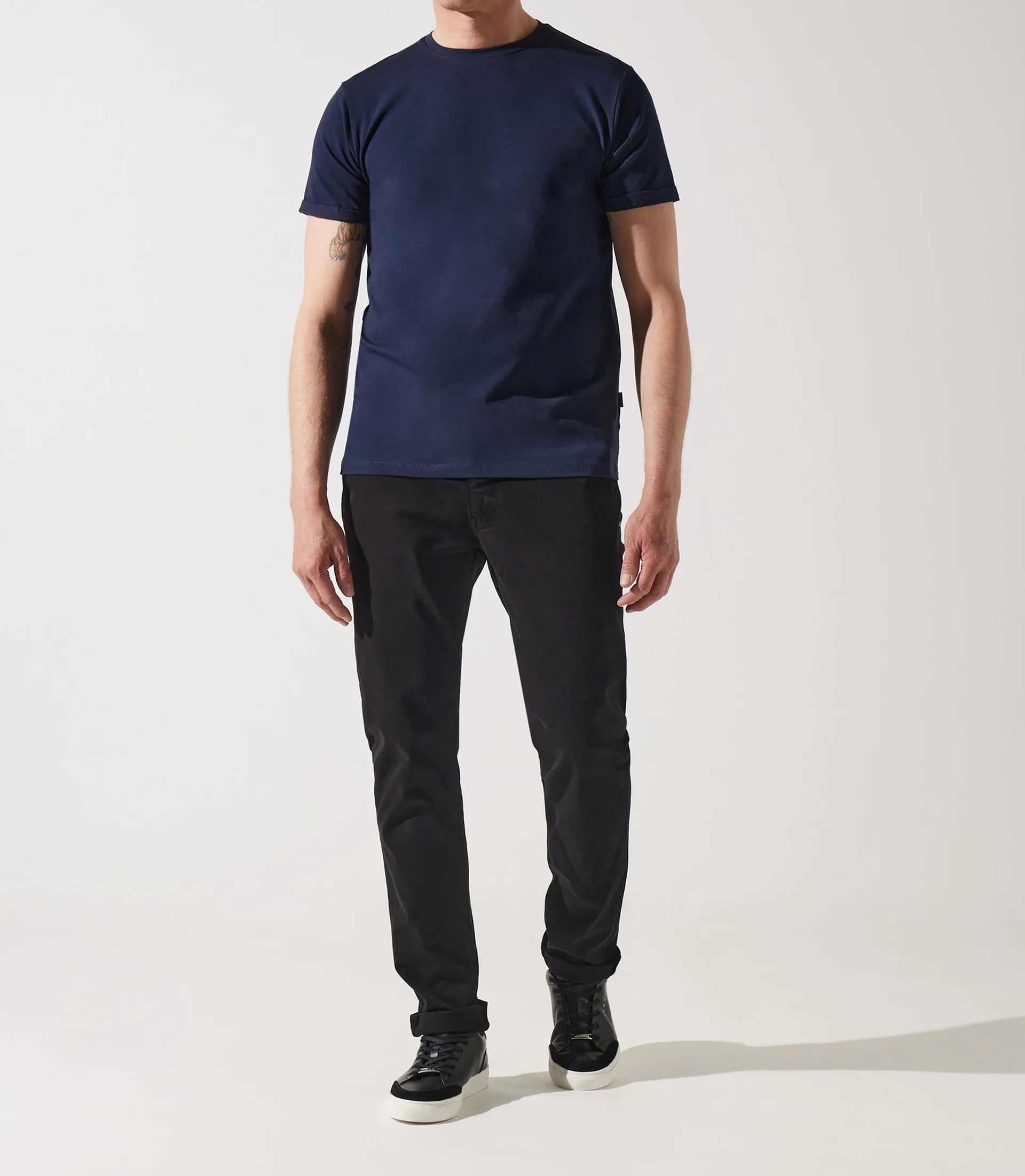 T-shirt en coton marine - Image 3