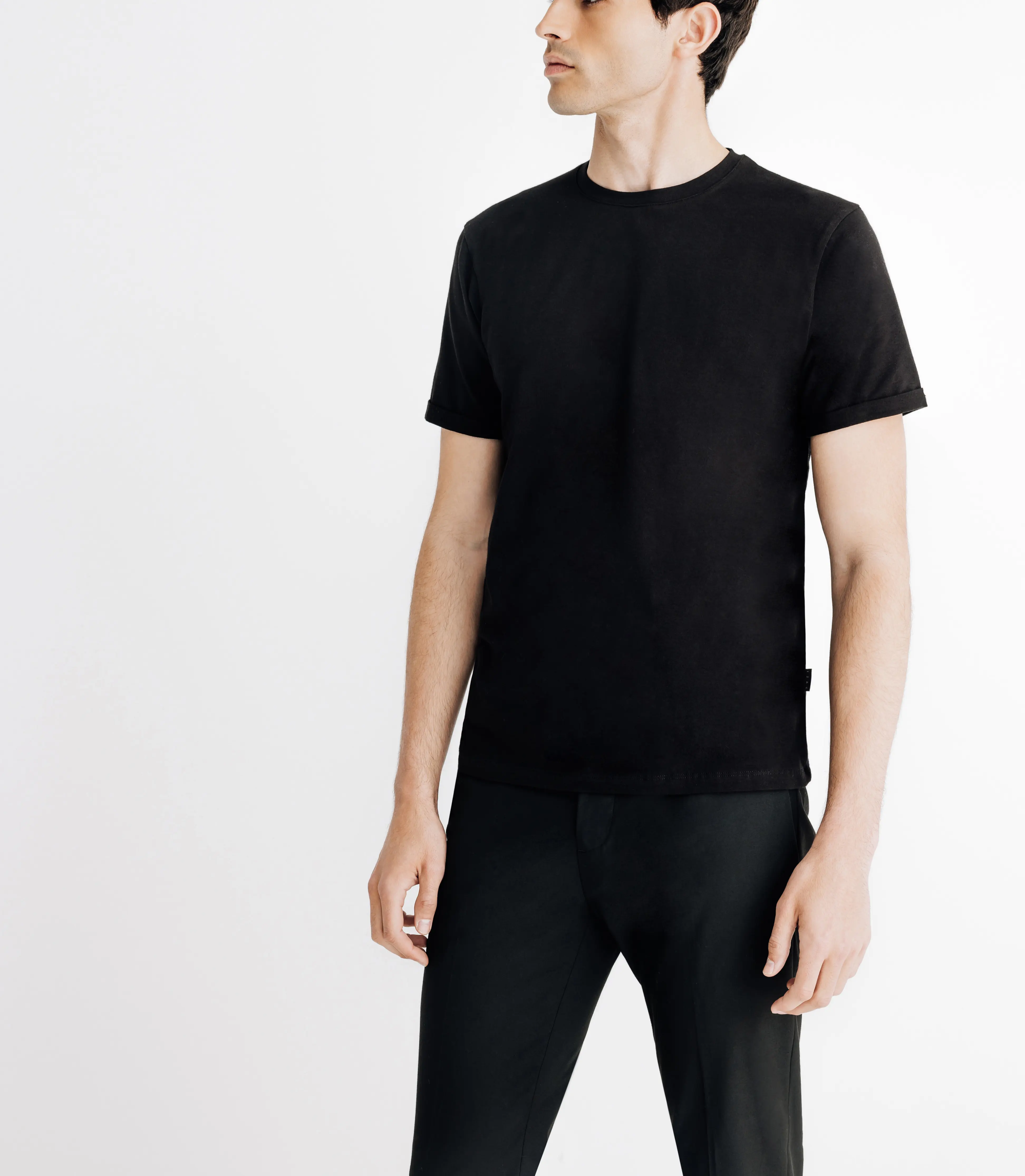 T-shirt en jersey noir