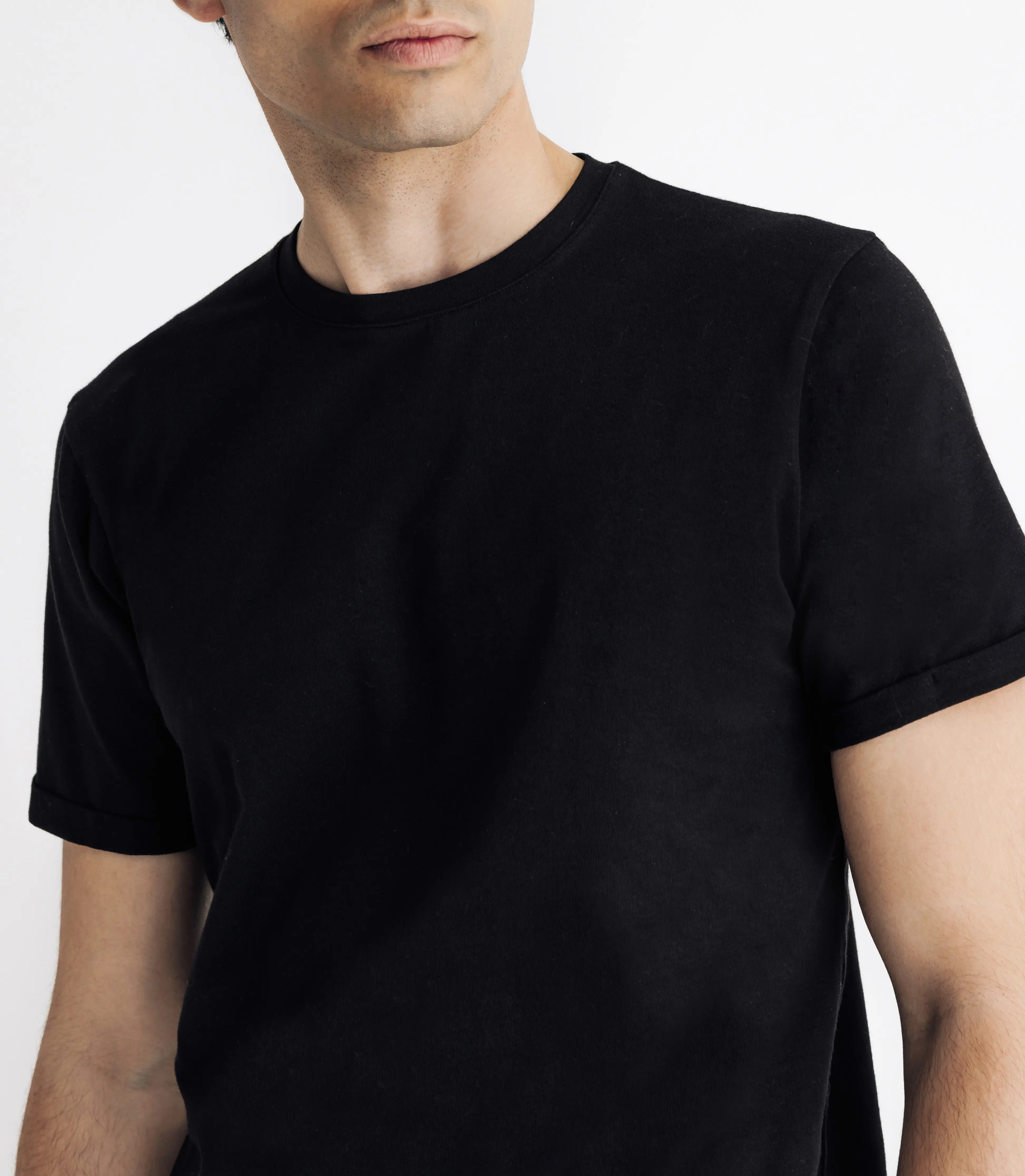 T-shirt en jersey noir - Image 2