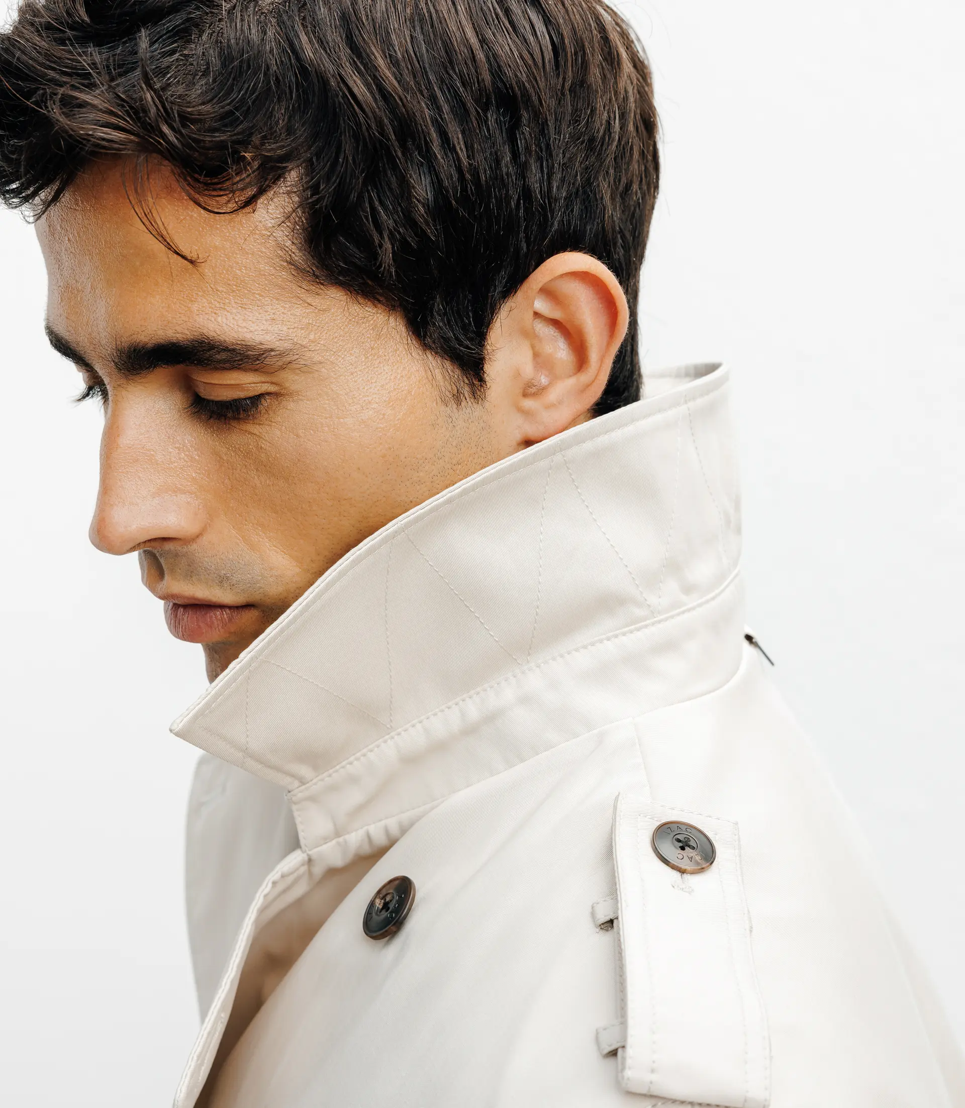 Trench croisé beige - Image 2