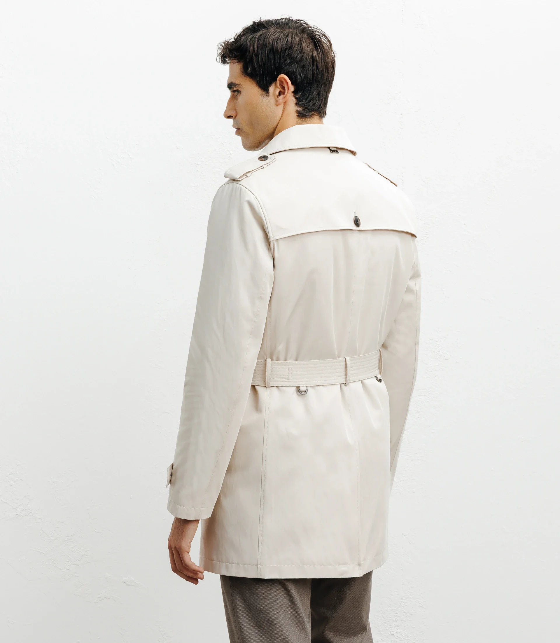Trench croisé beige - Image 4