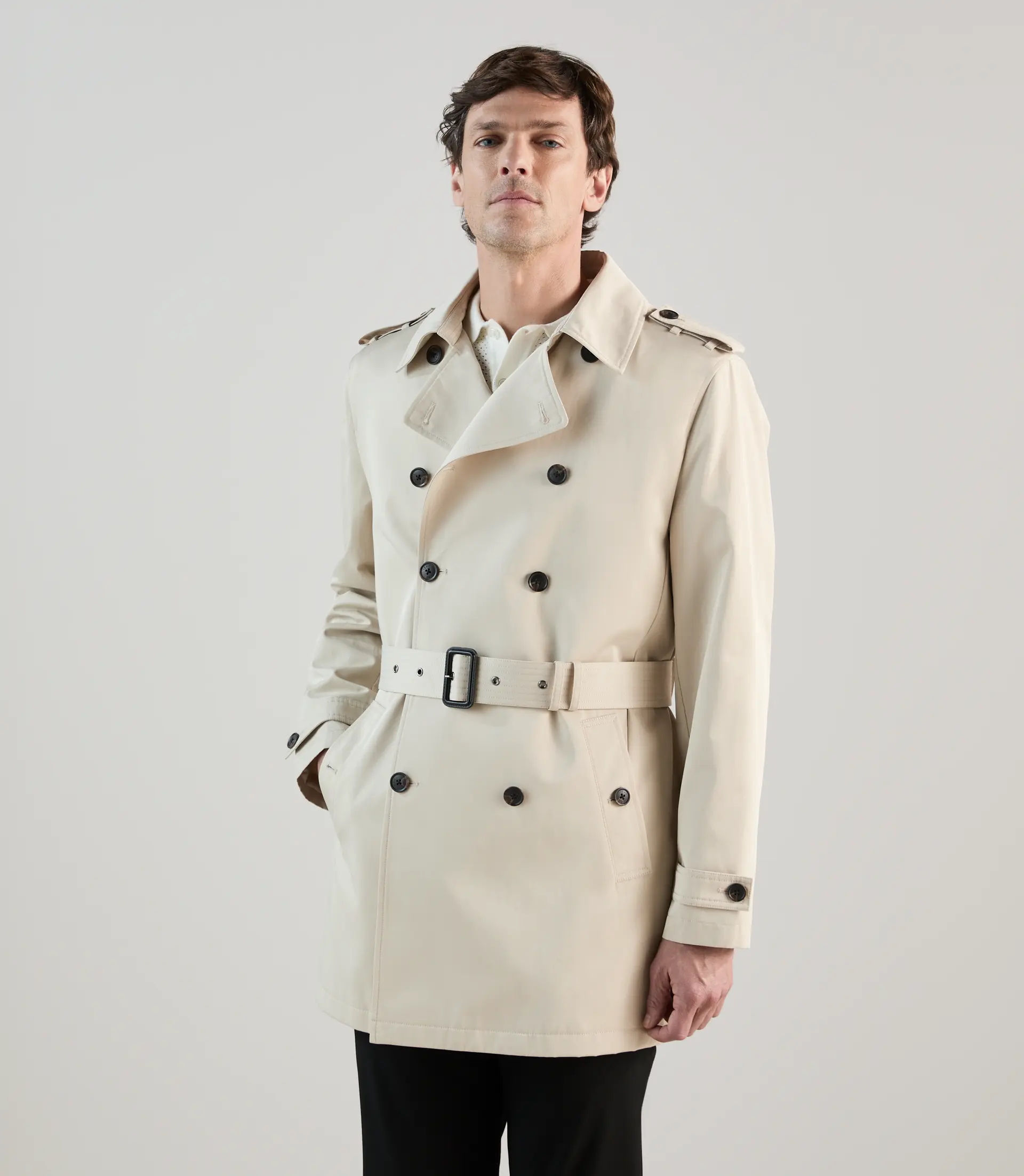 Trench croisé beige - Image 2