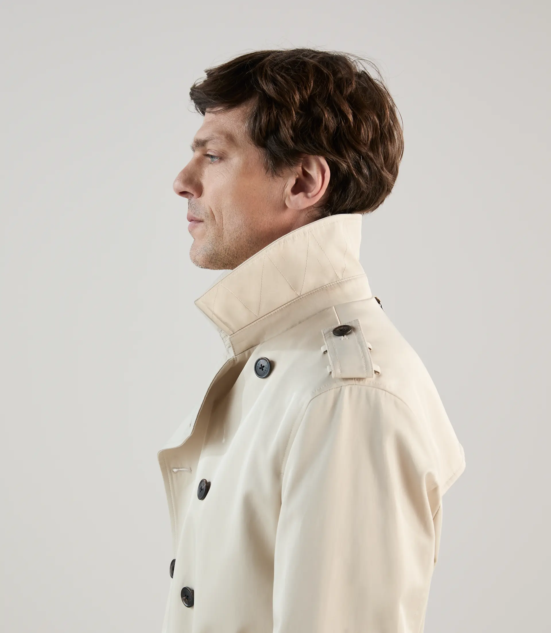 Trench croisé beige - Image 3