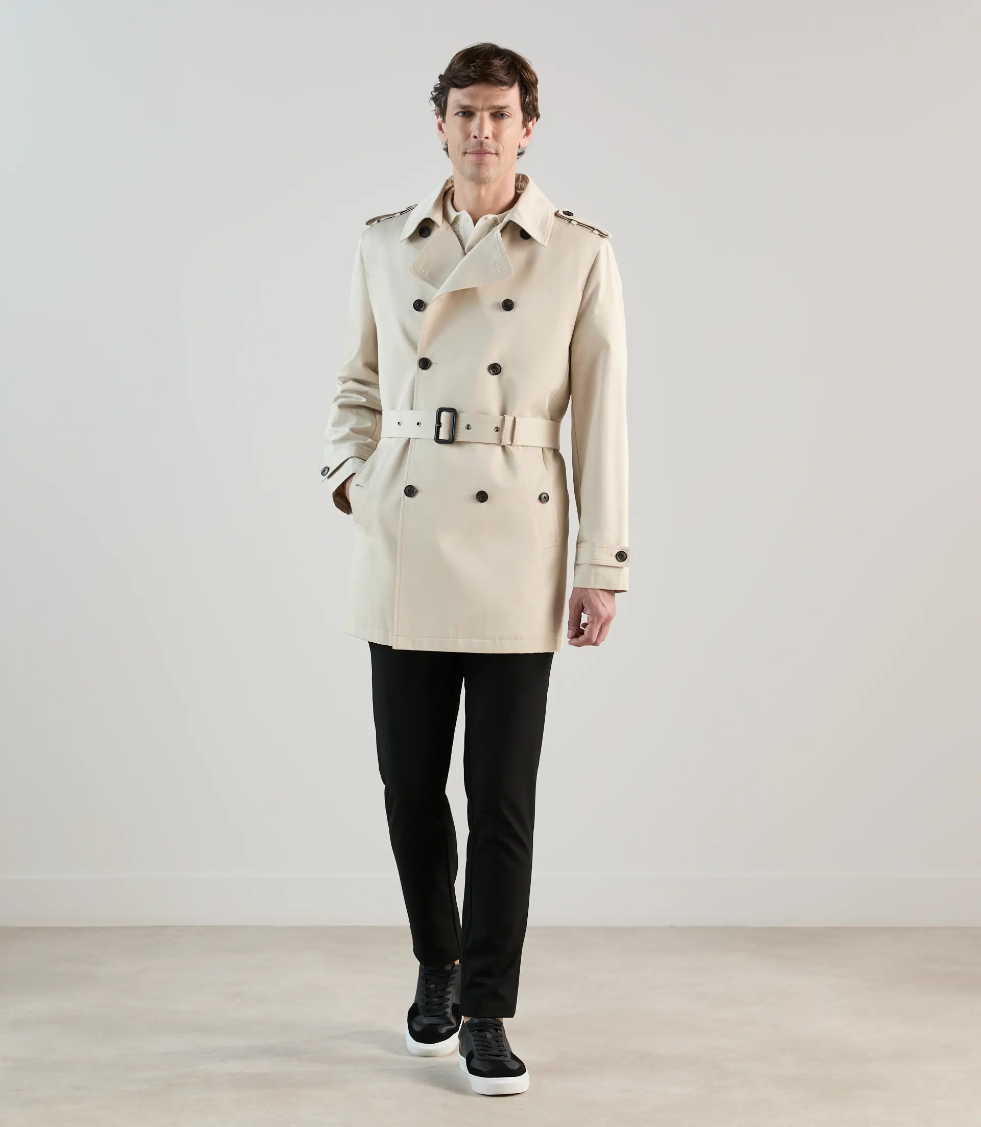 Trench croisé beige - Image 4