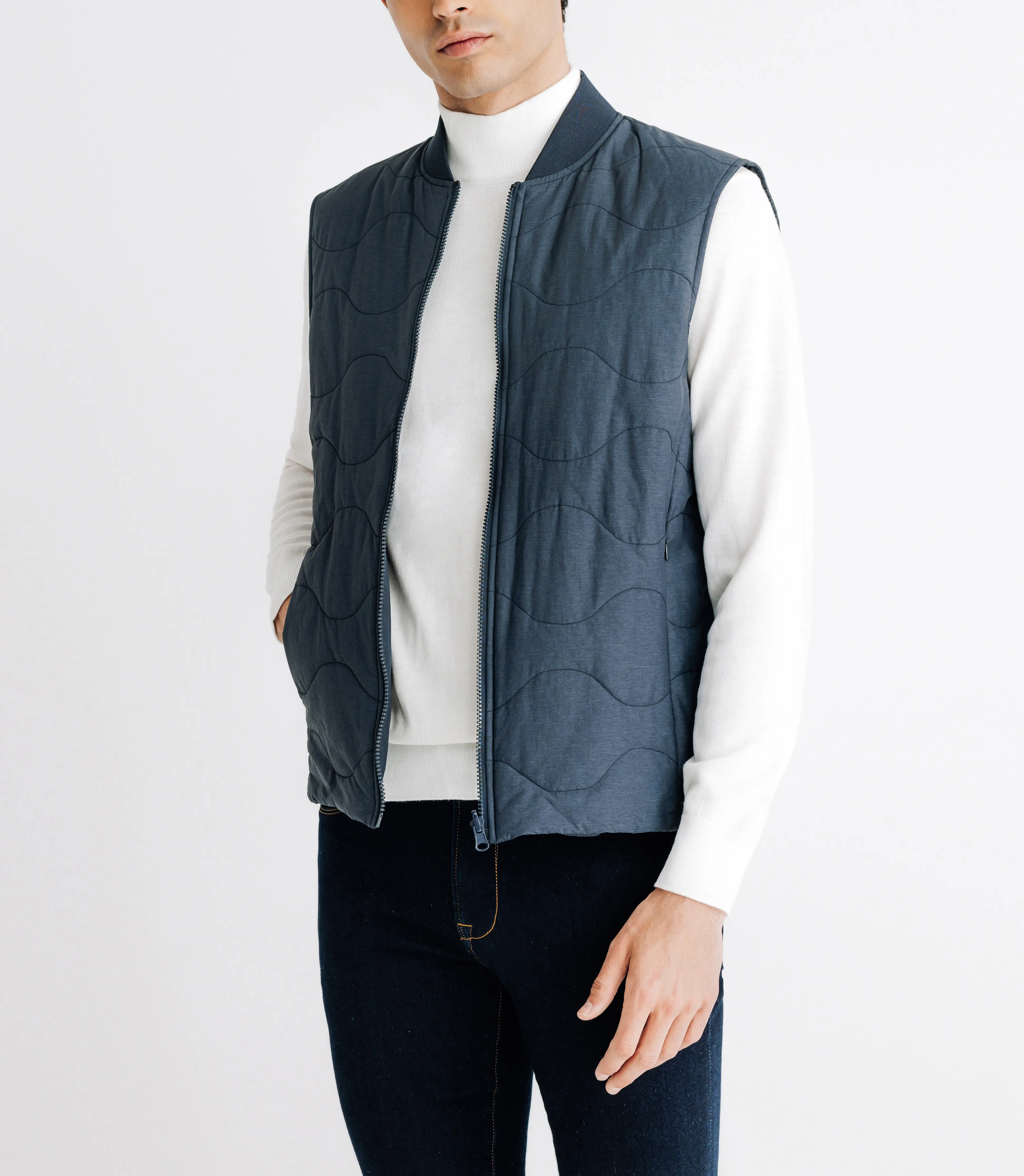 Manteau trench marine - Image 7