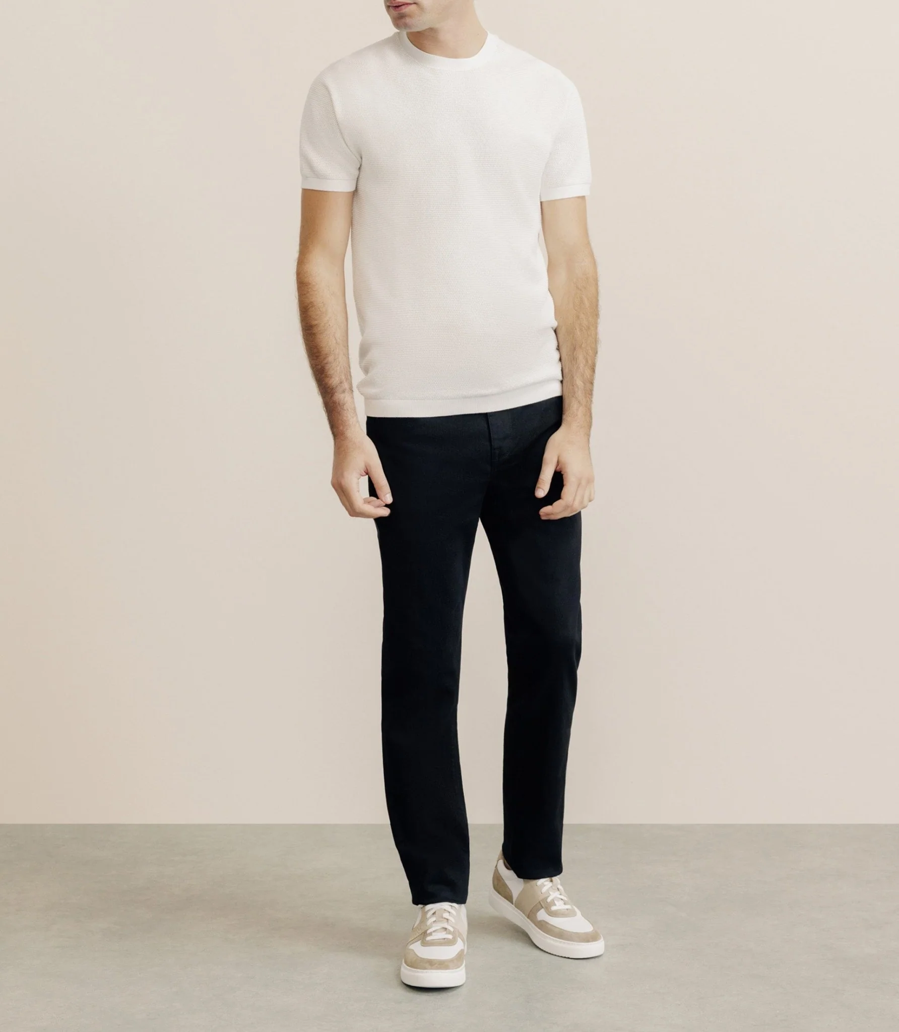 T-shirt en maille blanc - Image 3