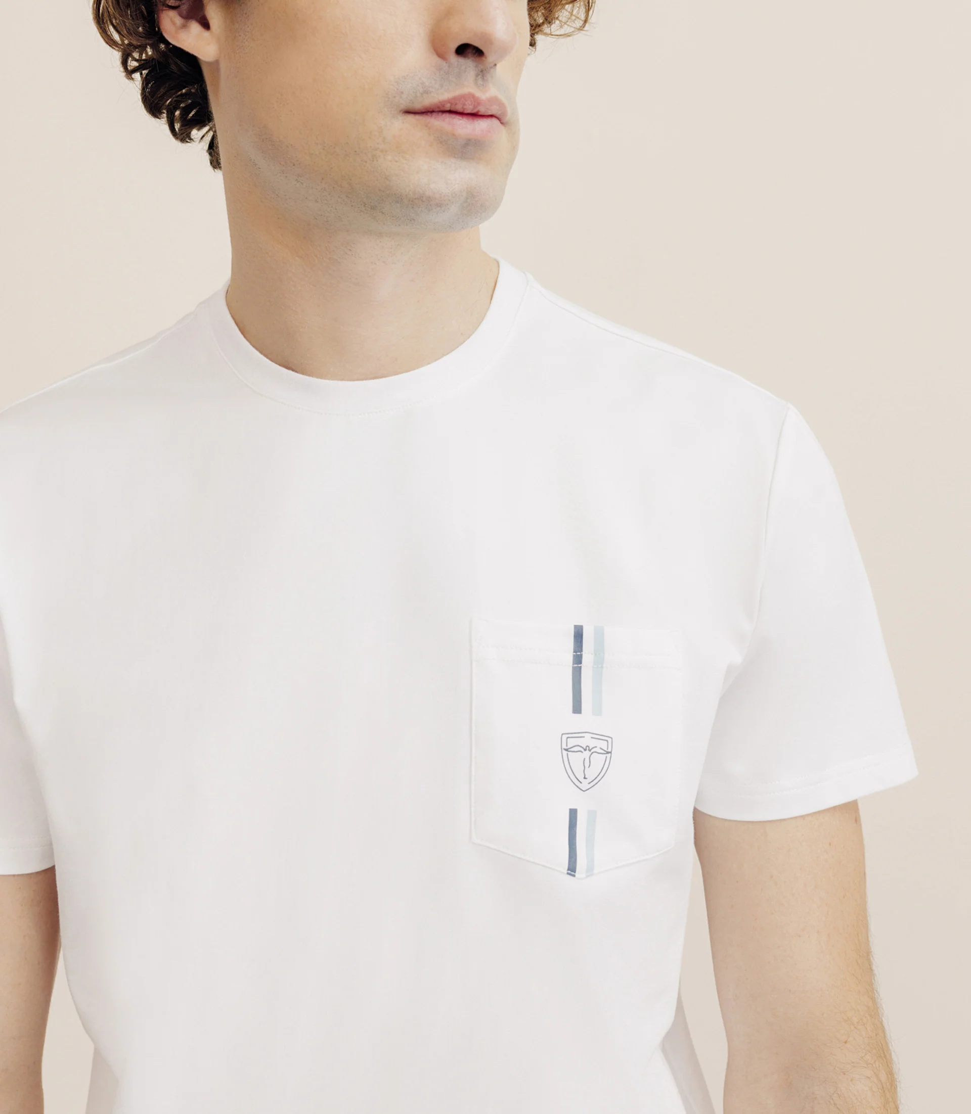 T-shirt à poche blanc - Image 2