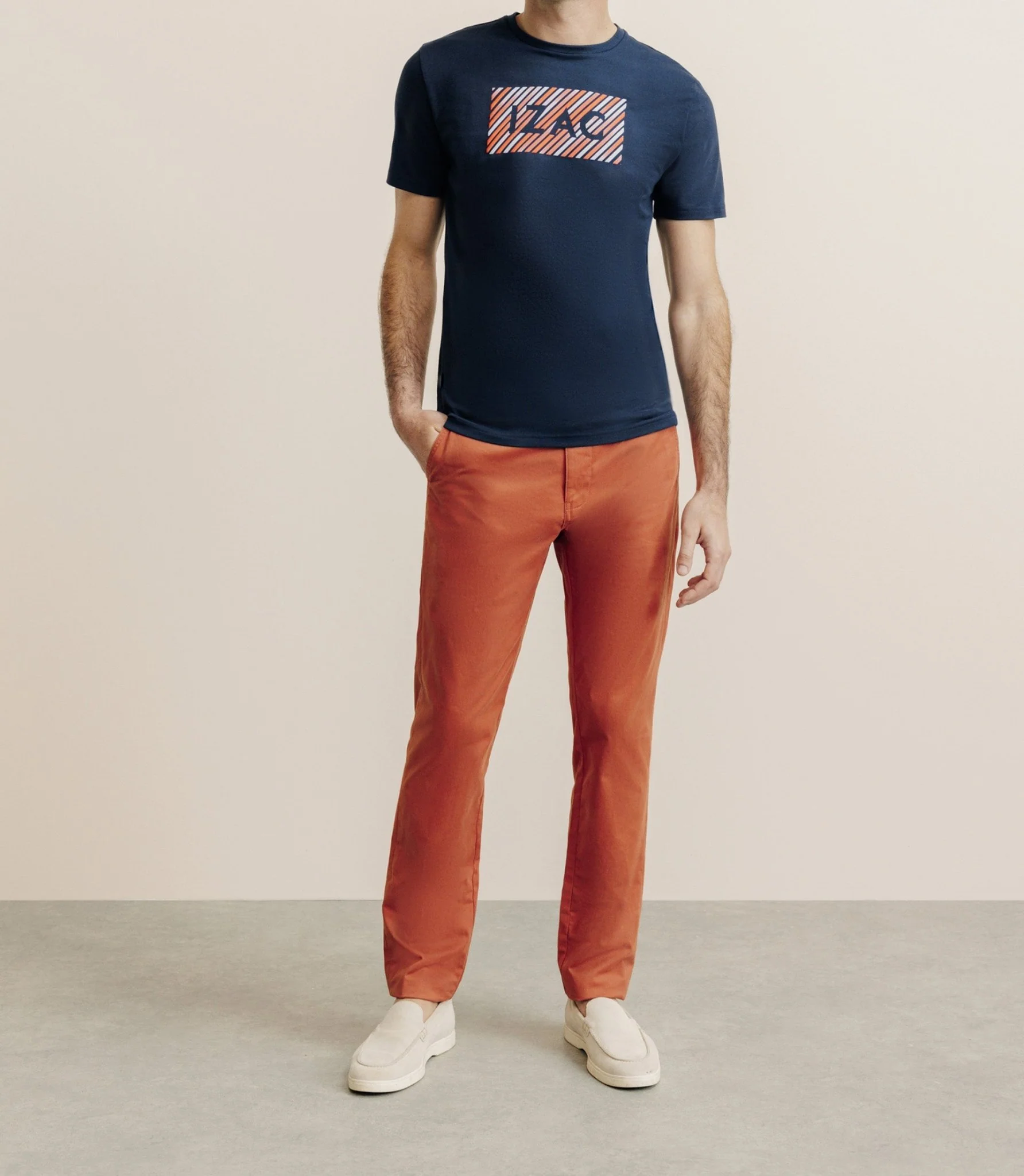 T-shirt col rond marine - Image 3